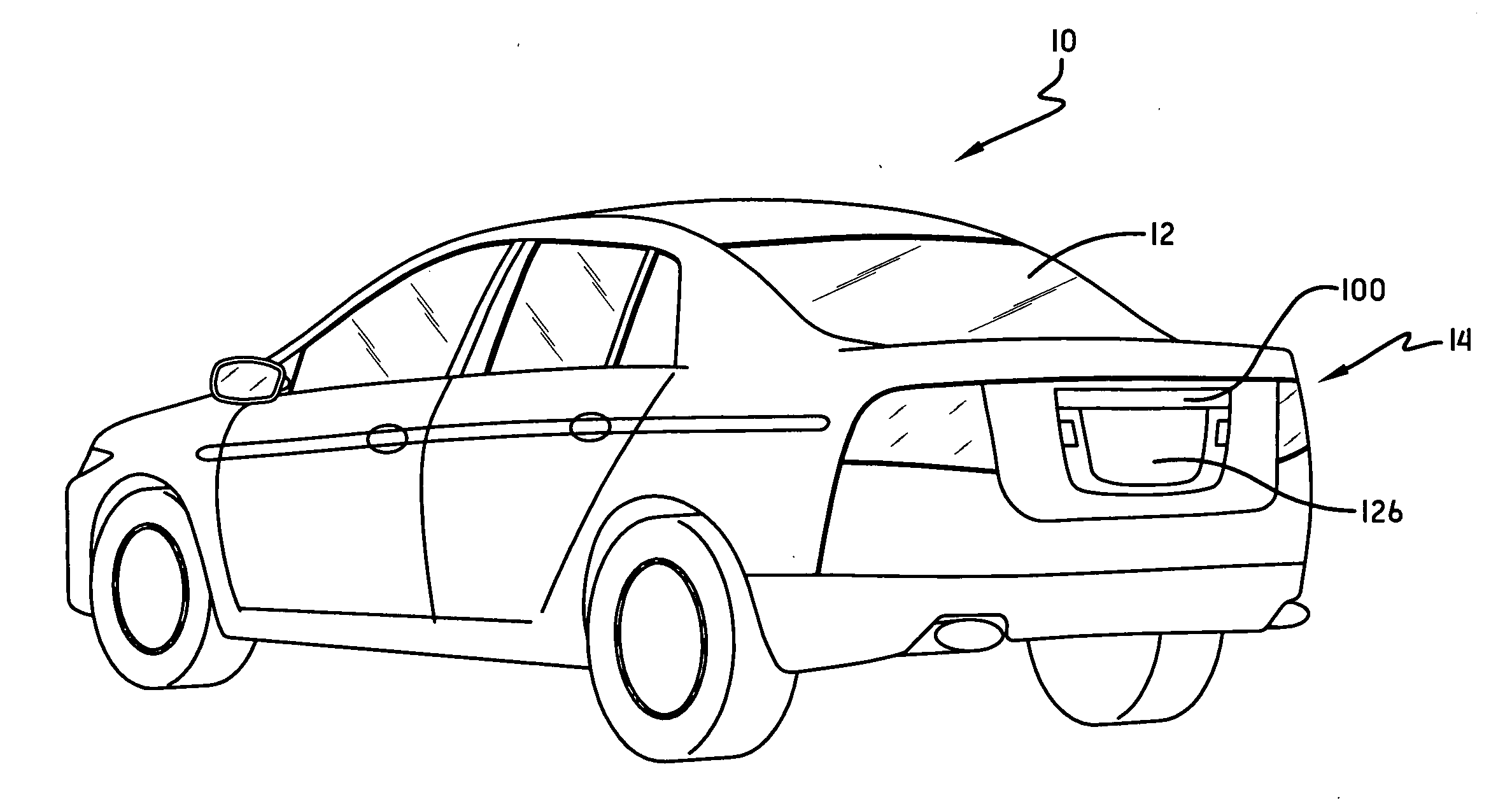 Back-up camera and integrated LED license light