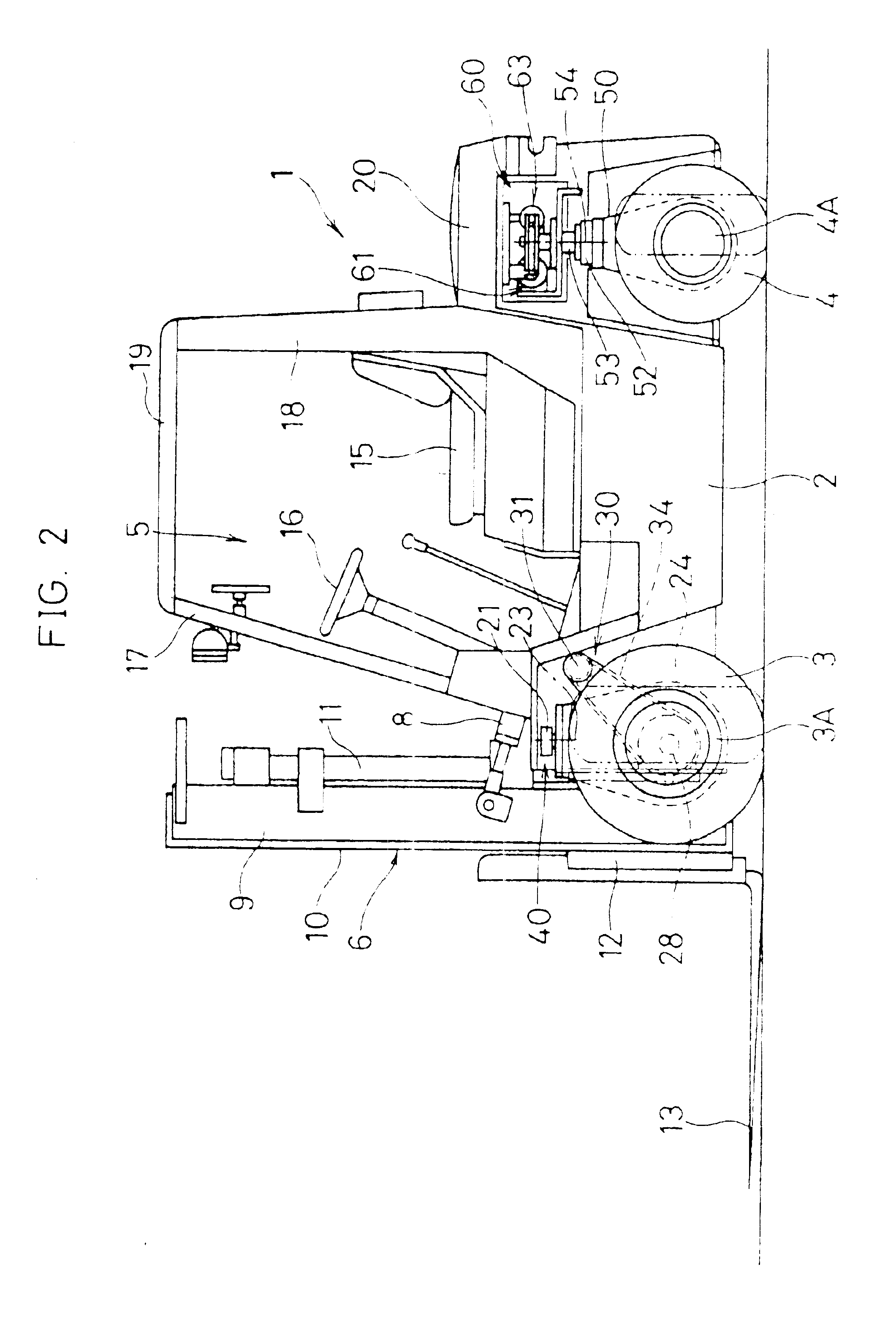 Forklift with transverse travel system