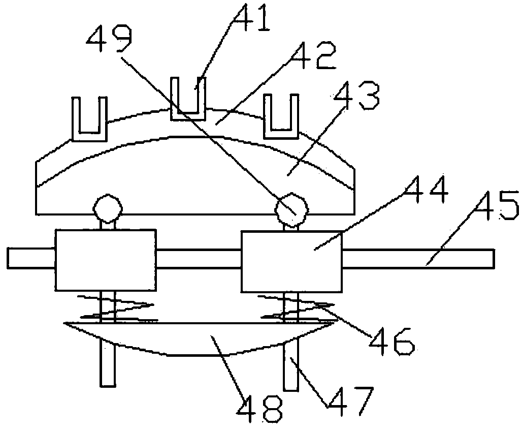 Clamping part of telescopic spanner