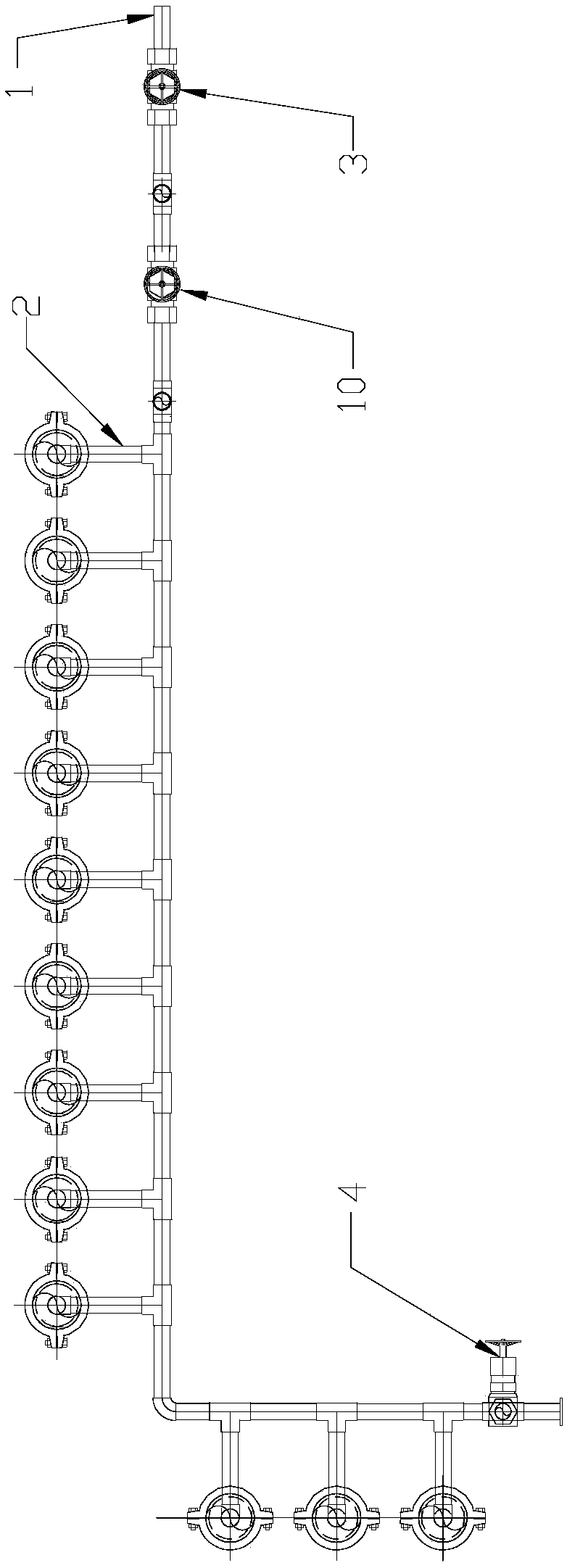 Environment-friendly integral pipeline pressing device and pressing method