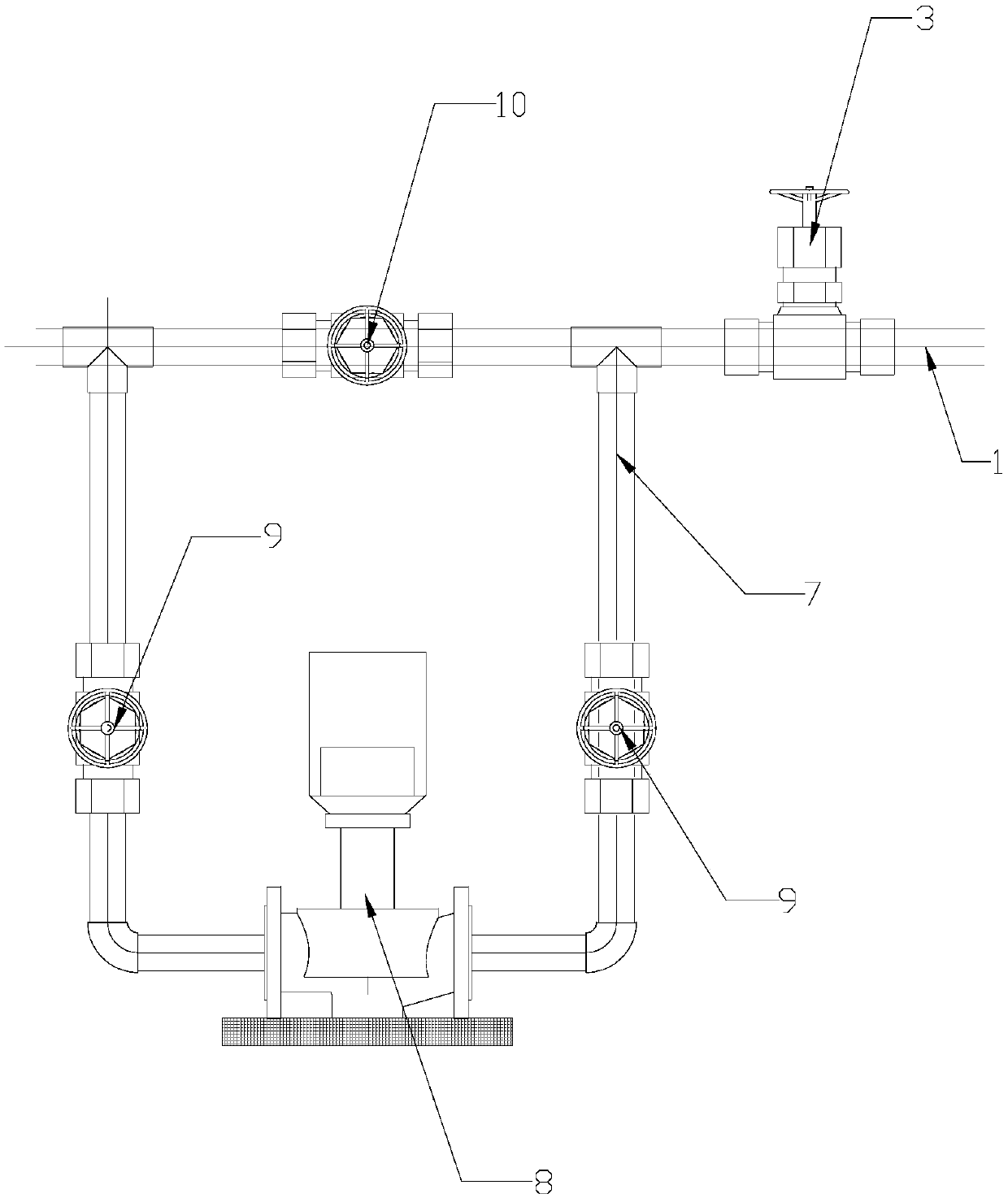 Environment-friendly integral pipeline pressing device and pressing method