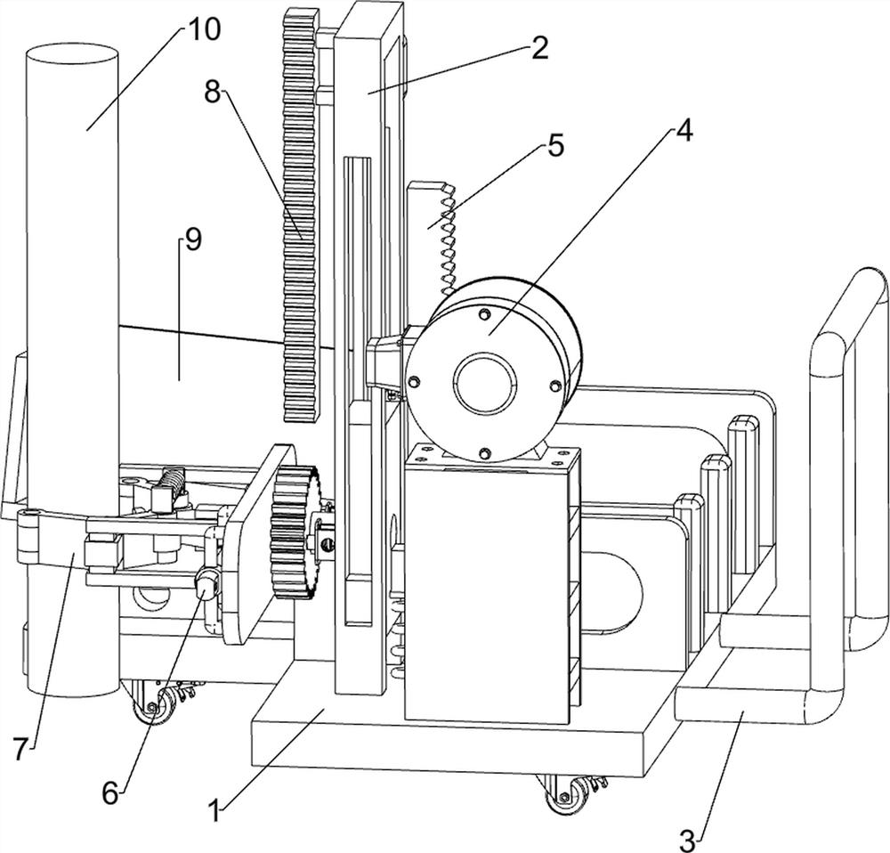 Building metal pile pulling and recycling device