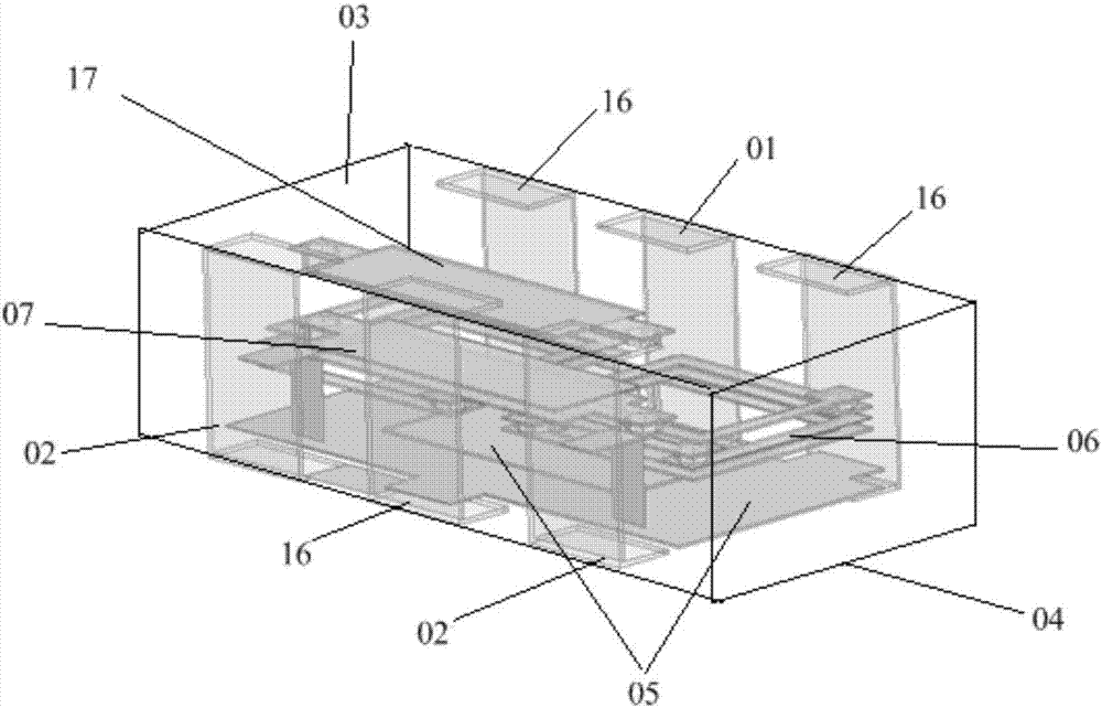 Laminated type power distribution module and manufacturing method thereof