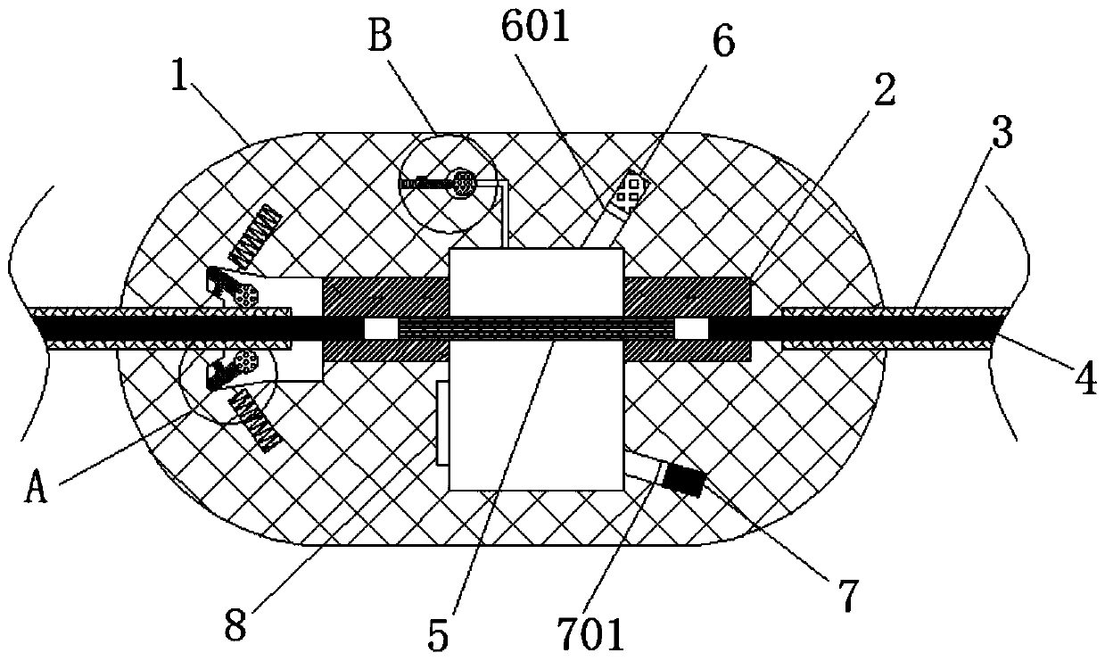 Detection alarm device for overload protection of electromechanical equipment