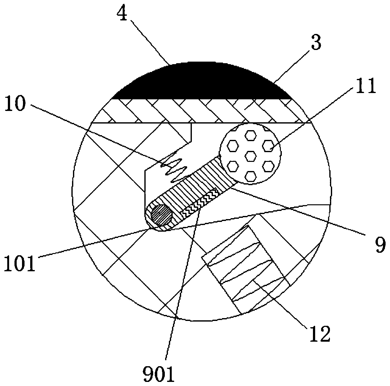 Detection alarm device for overload protection of electromechanical equipment