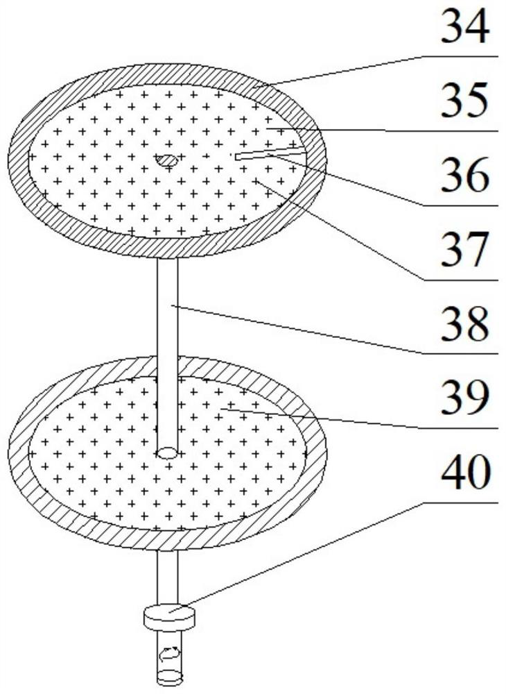 A high temperature solid particle erosion test device