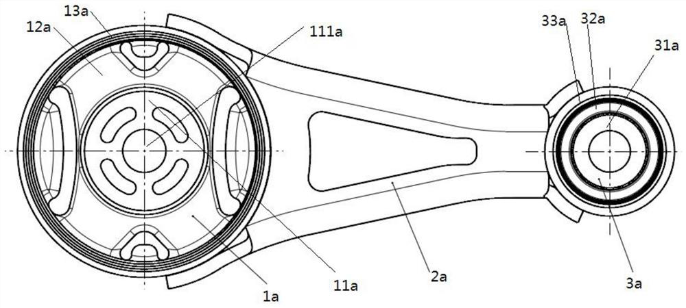 Anti-torque pull rod and mounting structure thereof