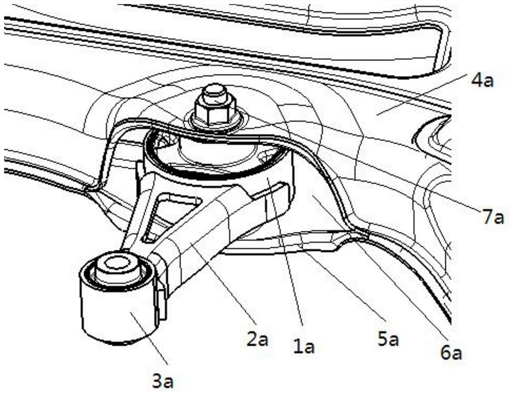 Anti-torque pull rod and mounting structure thereof