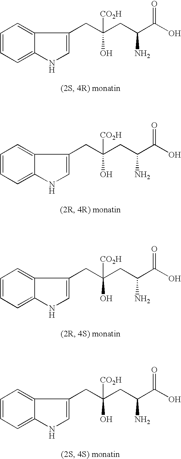 Method for producing monatin