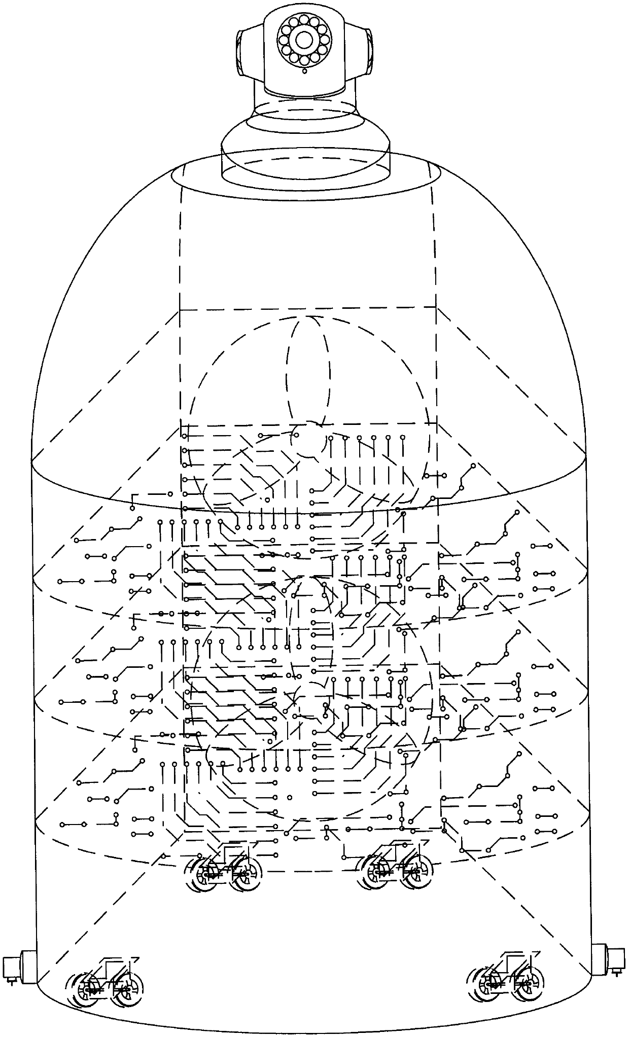 Agricultural greenhouse breakage detection device based on machine vision technology