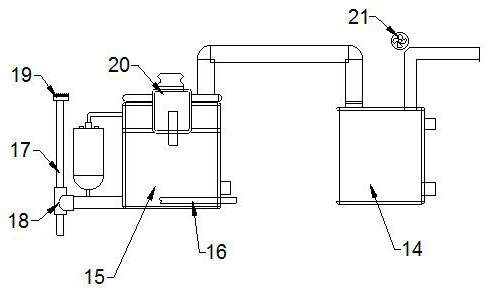 Fumigating and cleaning device for department of urinary surgery