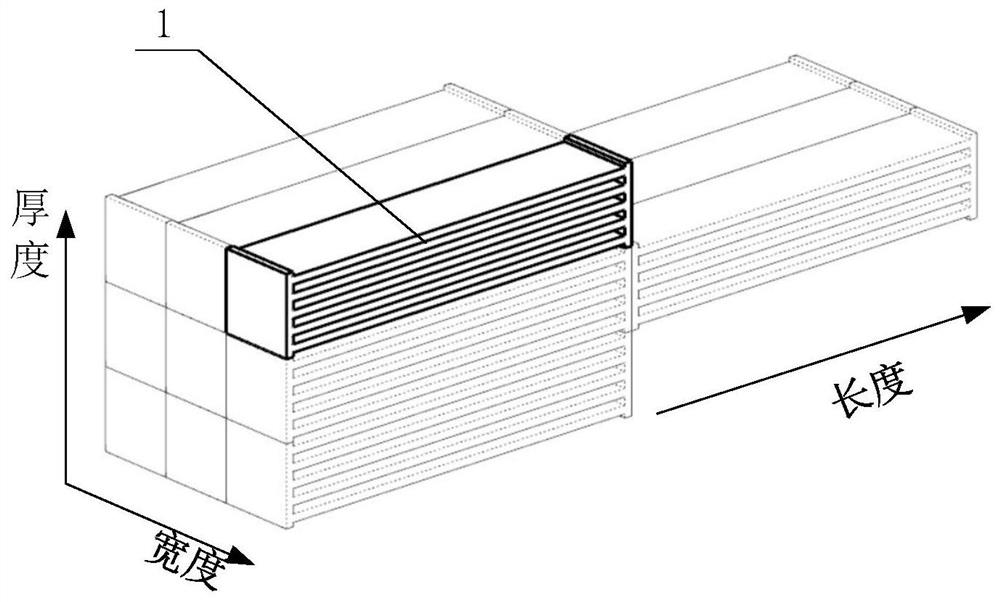 Parallel driving structure based on intelligent flexible bending deformation driving material