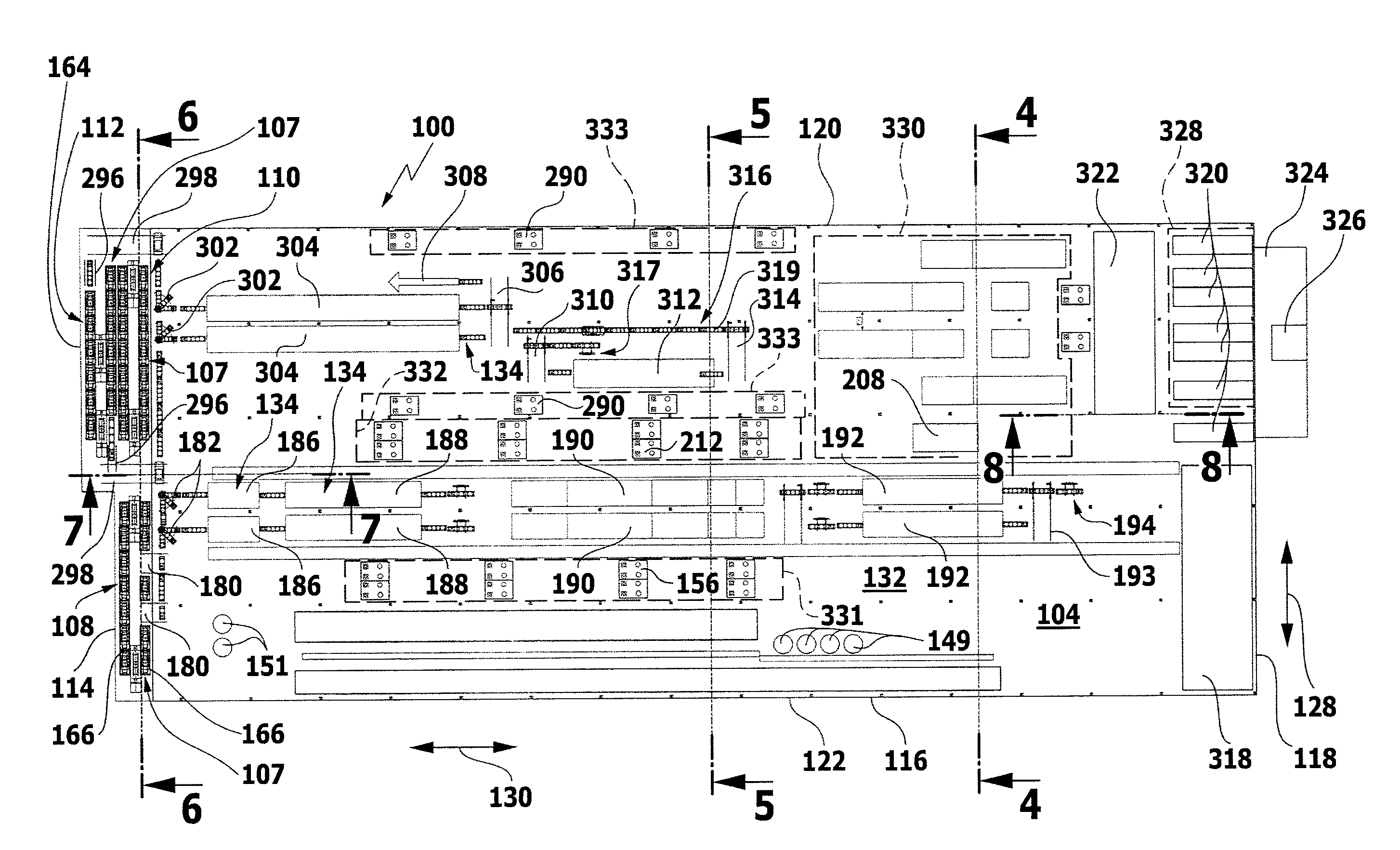 Intermediate storage unit for the intermediate storage of objects to be painted