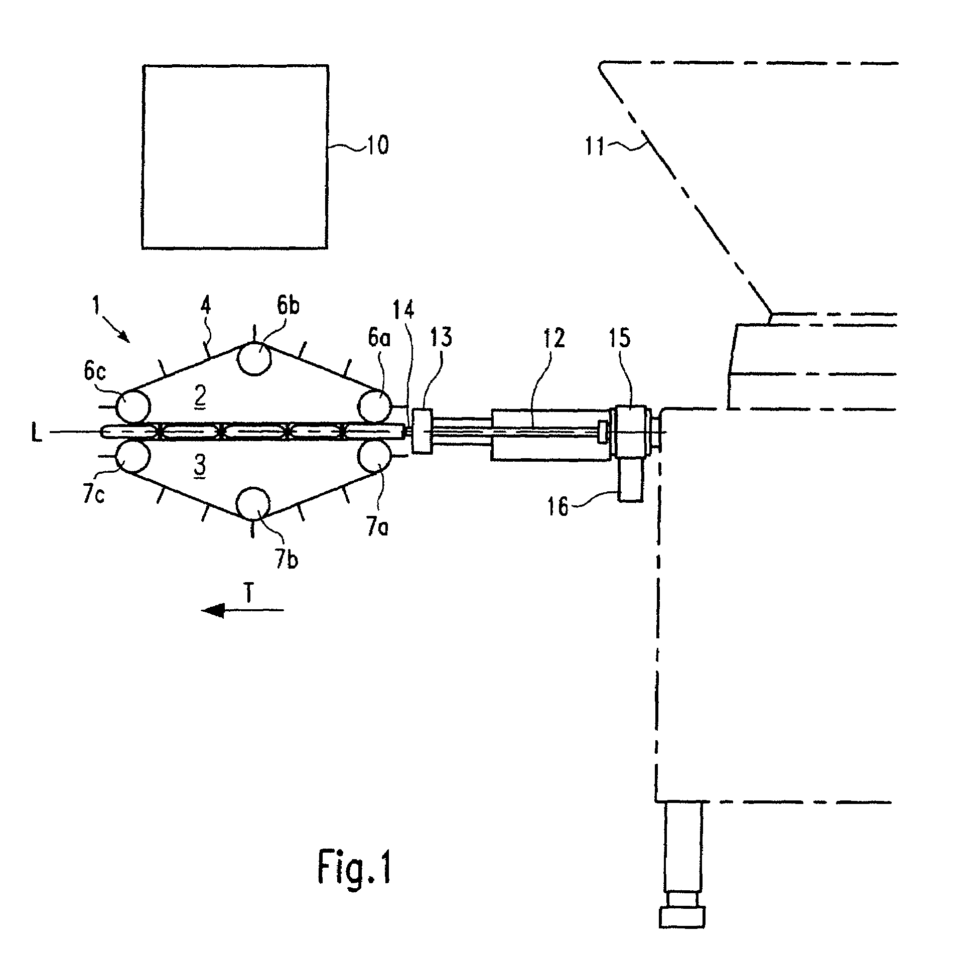 Apparatus and method for dividing a stuffed sausage skein