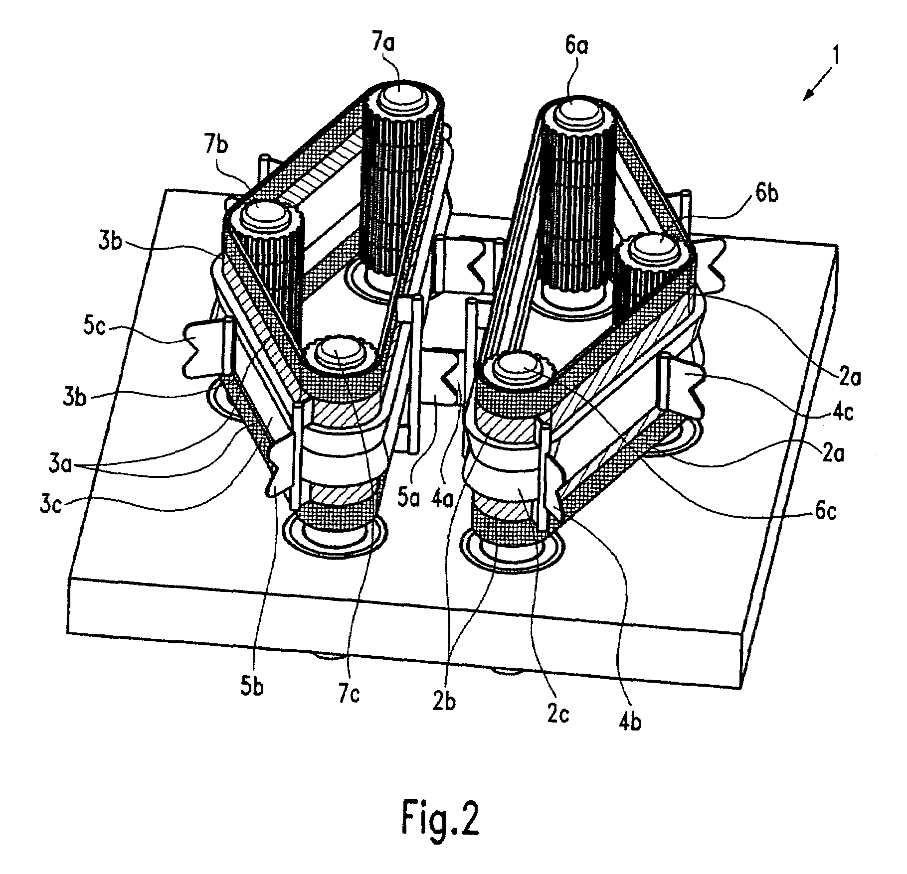 Apparatus and method for dividing a stuffed sausage skein