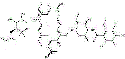 A kind of preparation method of fidaxomicin crystal