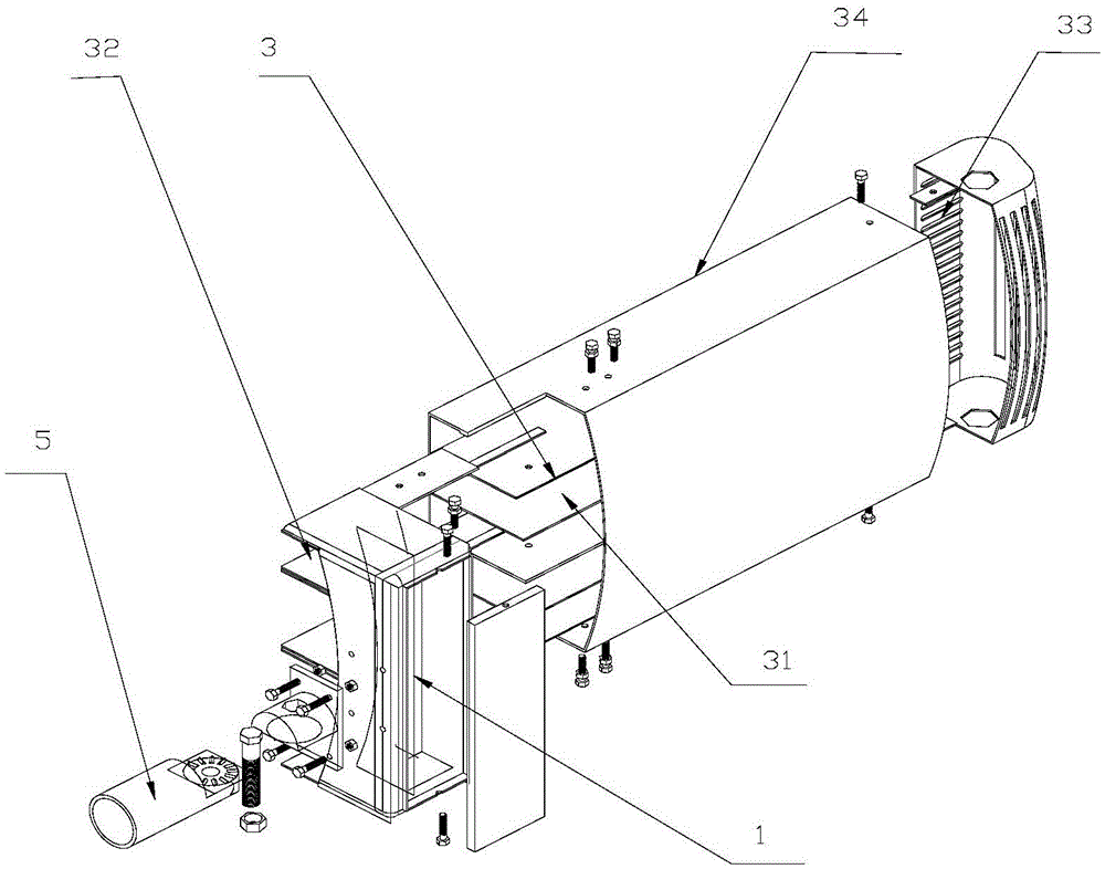 A light-weight, high-efficiency, heat-dissipating LED lamp