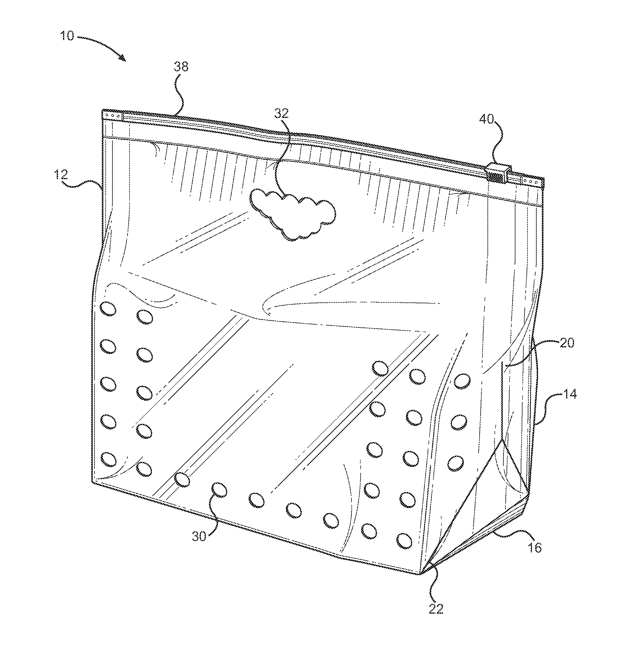 High-Clarity, Cast Polypropylene Produce Pouch and Method