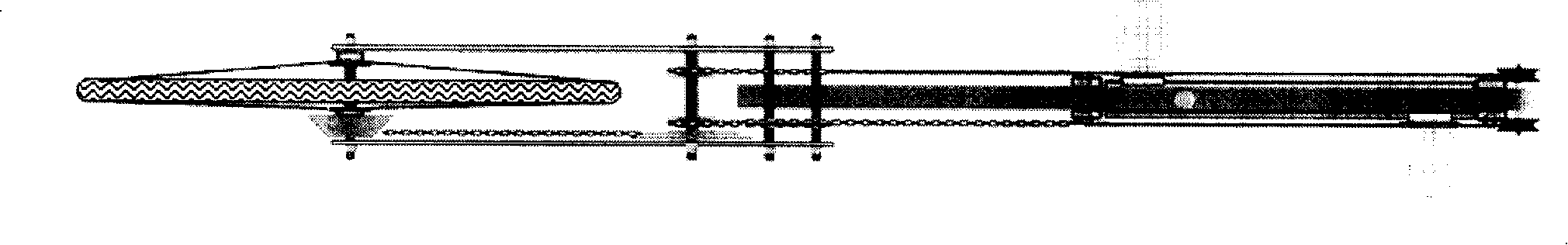 Sliding track straightly treadle type bicycle