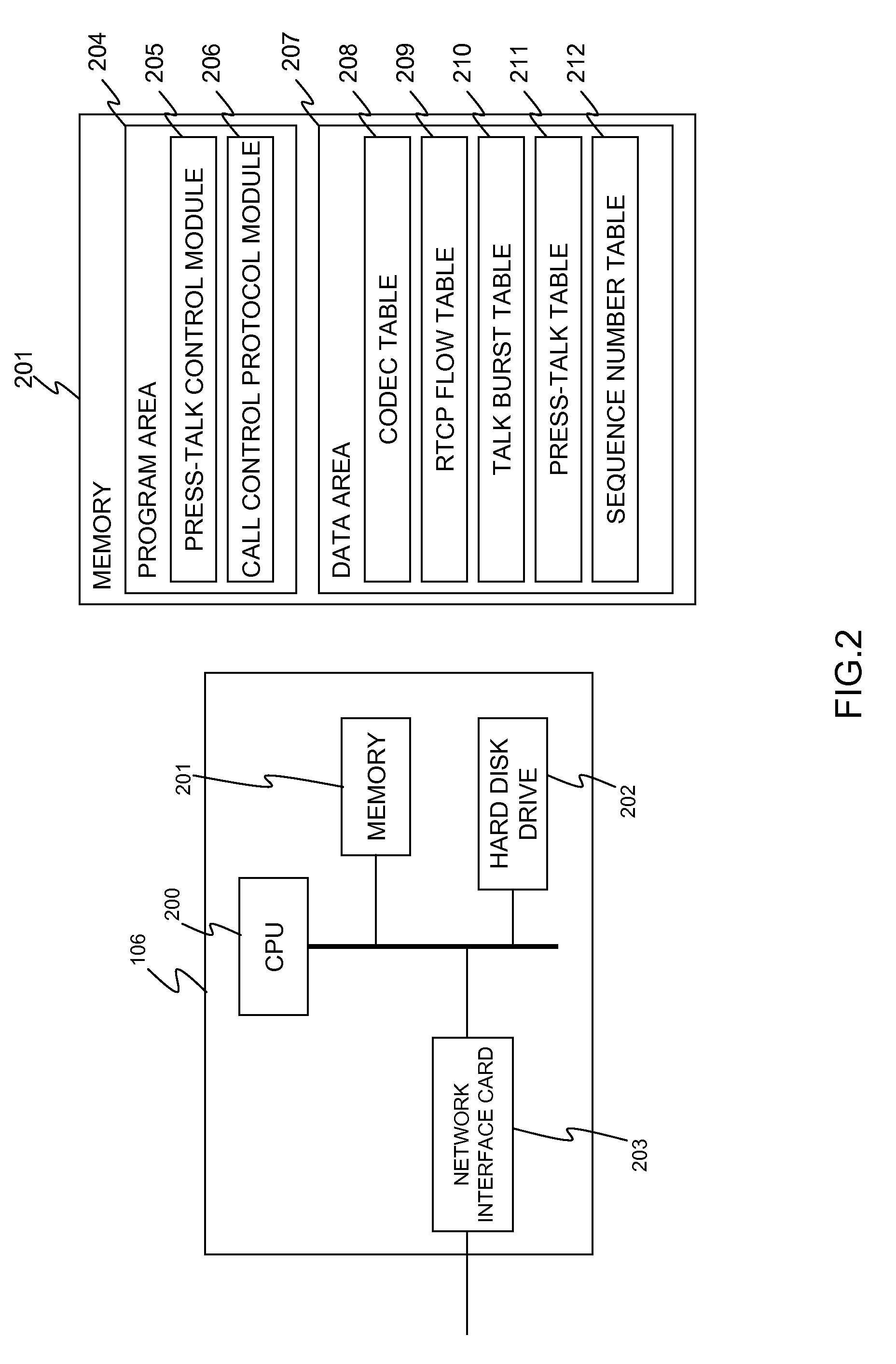 Press-Talk Server, Transcoder, and Communication System