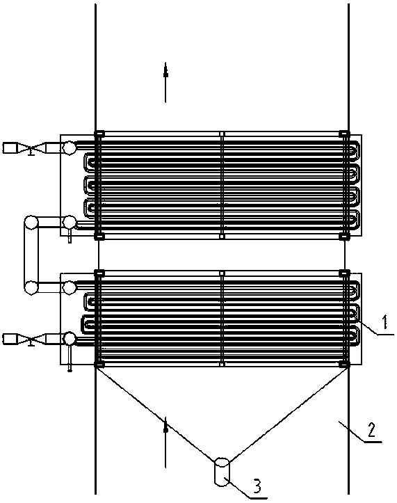 Leakage detection device for flue gas waste heat recovery heat exchanger