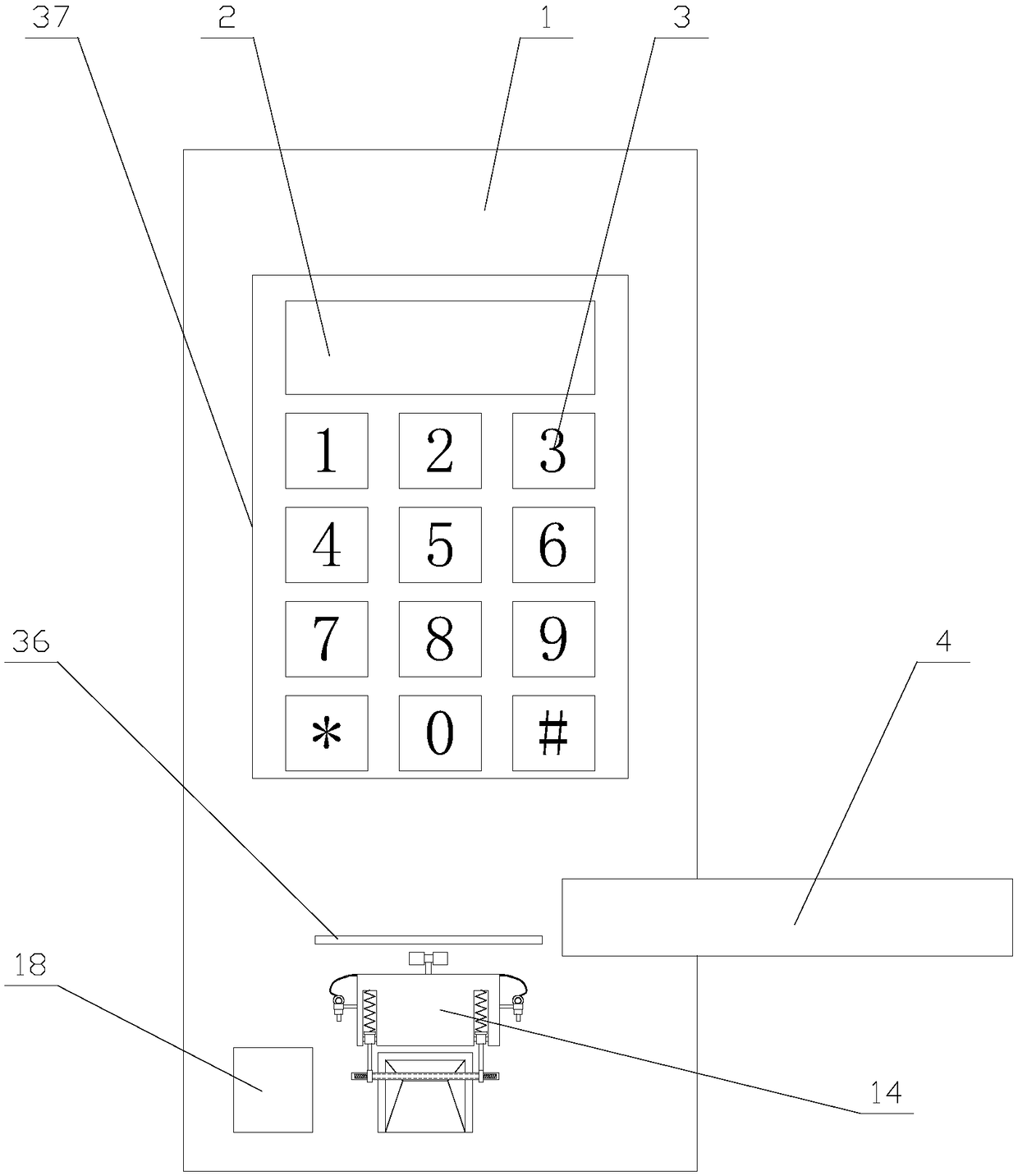 Conveniently mountable and demountable fingerprint lock with automatic cleaning function