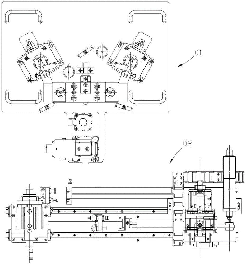 Fixed jig with displacement monitoring equipment