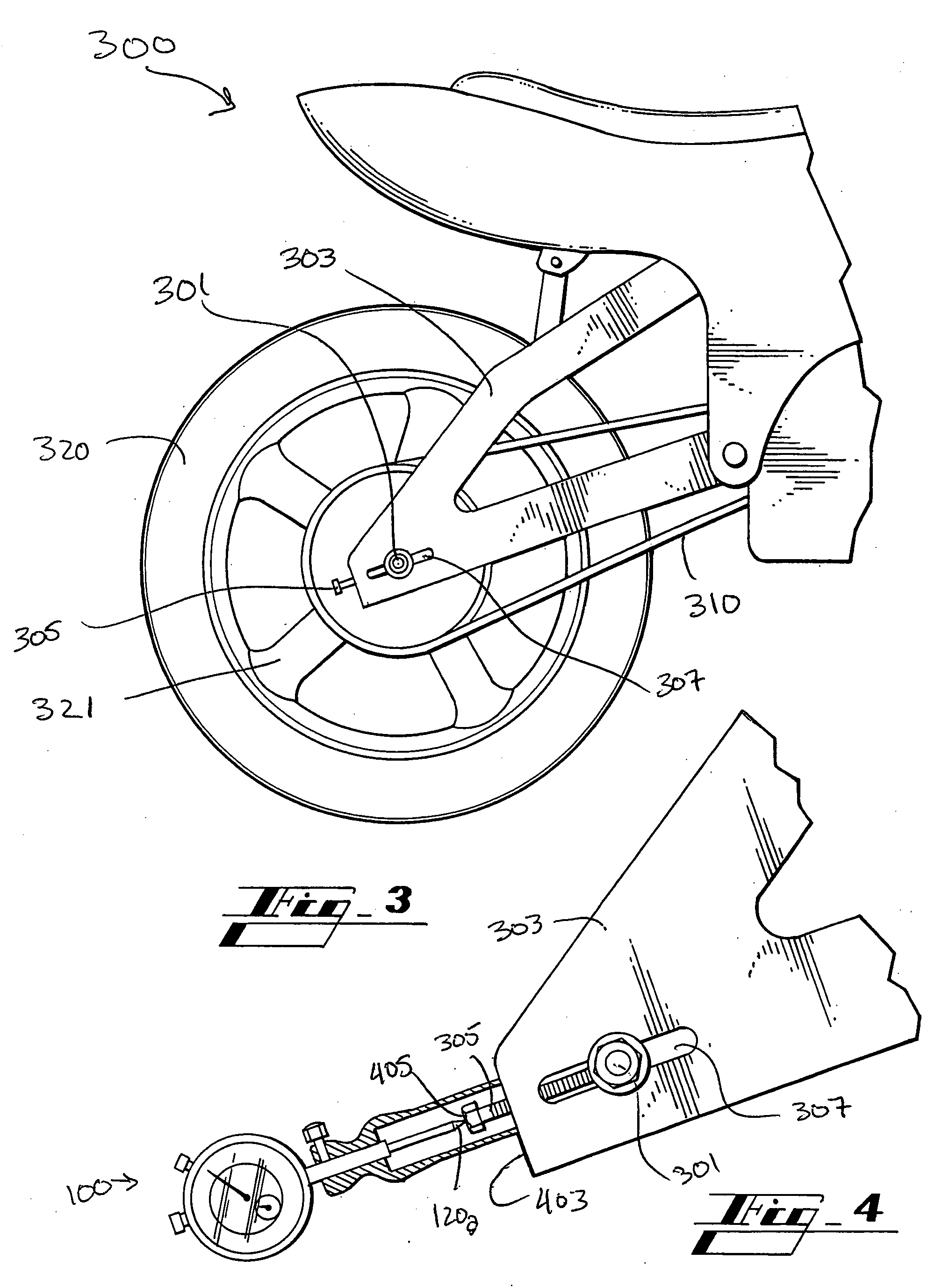 Rear axle alignment gauge and method