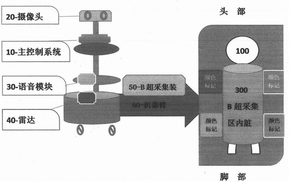 B-ultrasonic data acquisition analysis and diagnosis integrated robot and platform