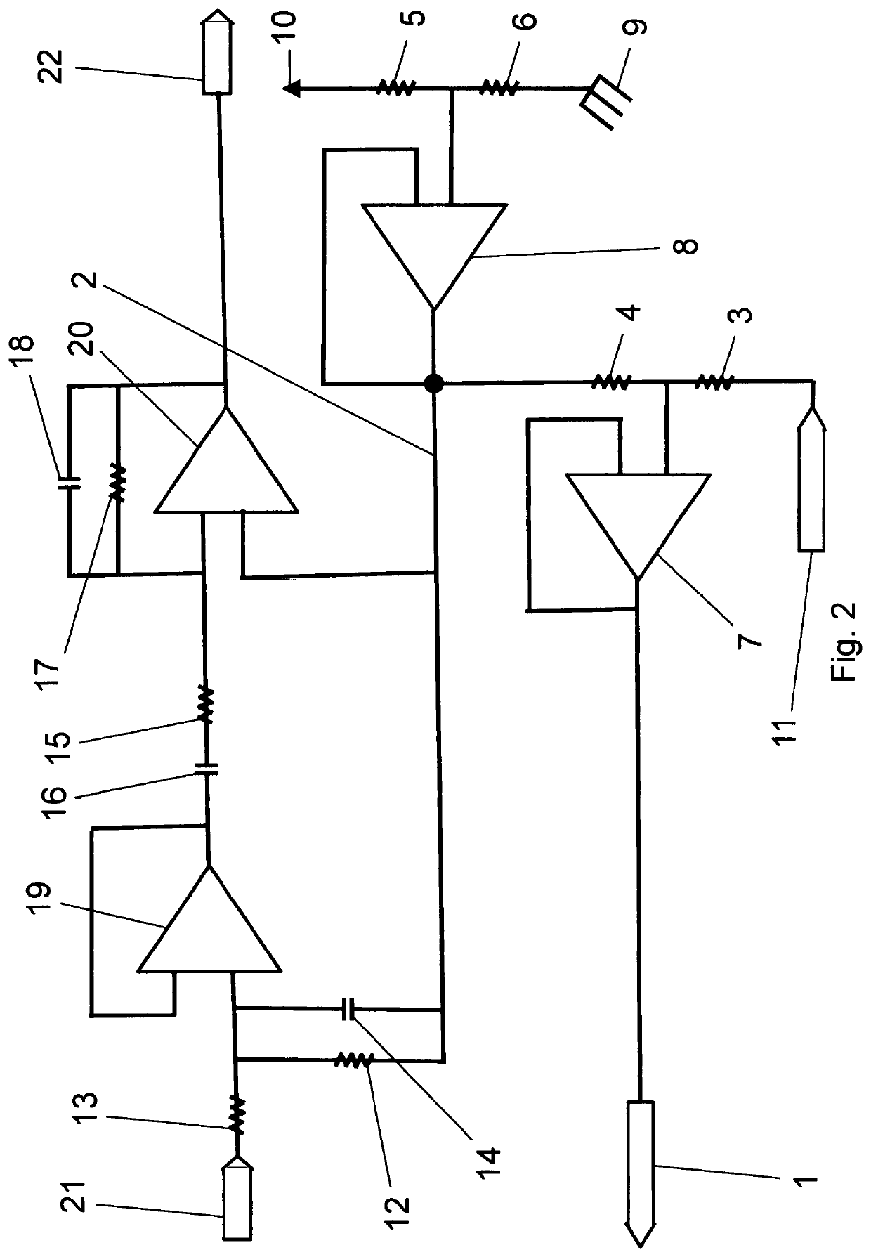 Low noise subsurface spectrogram with cascaded reference circuit