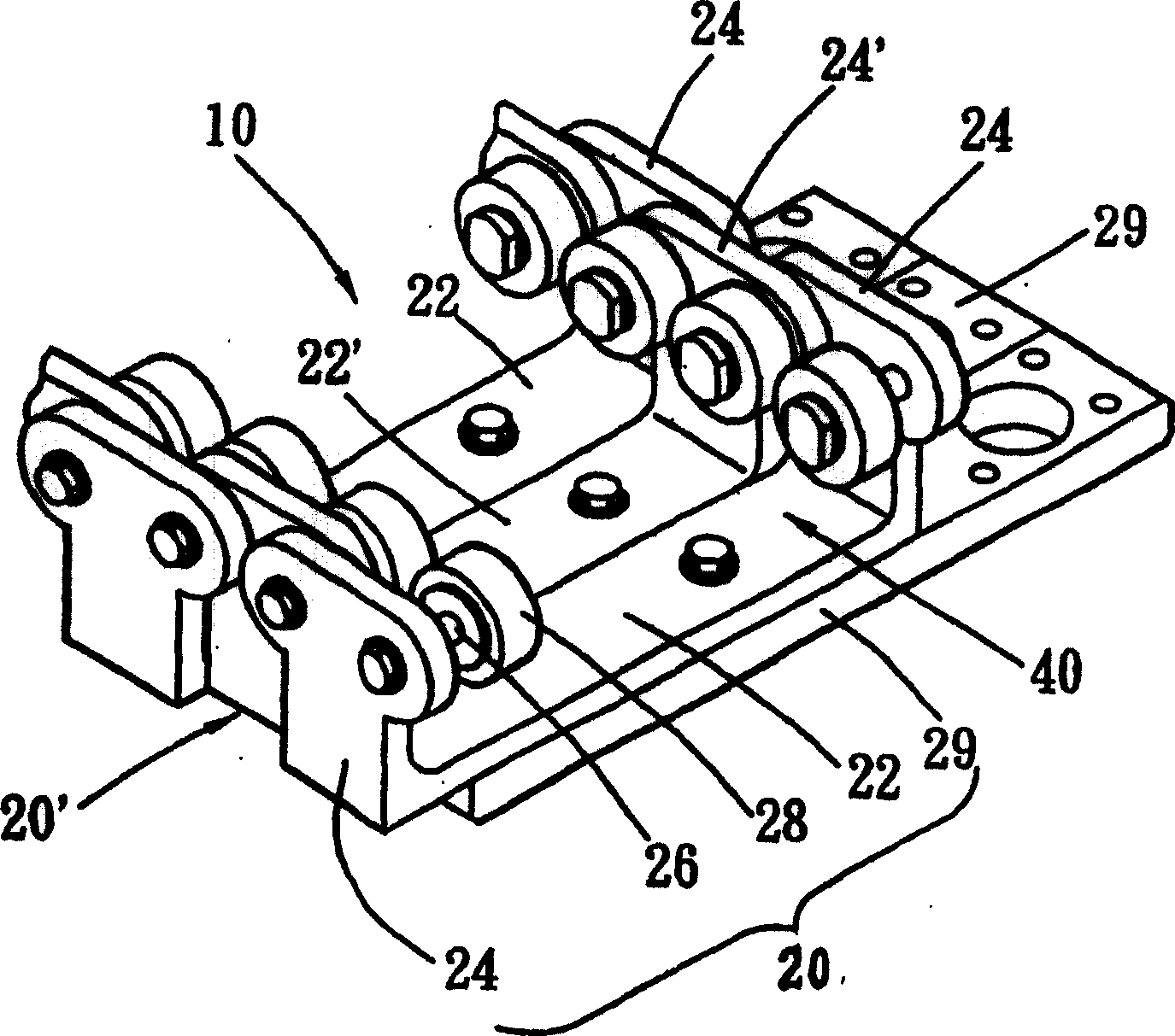 Circulating structure for drawing-blowing forming machine