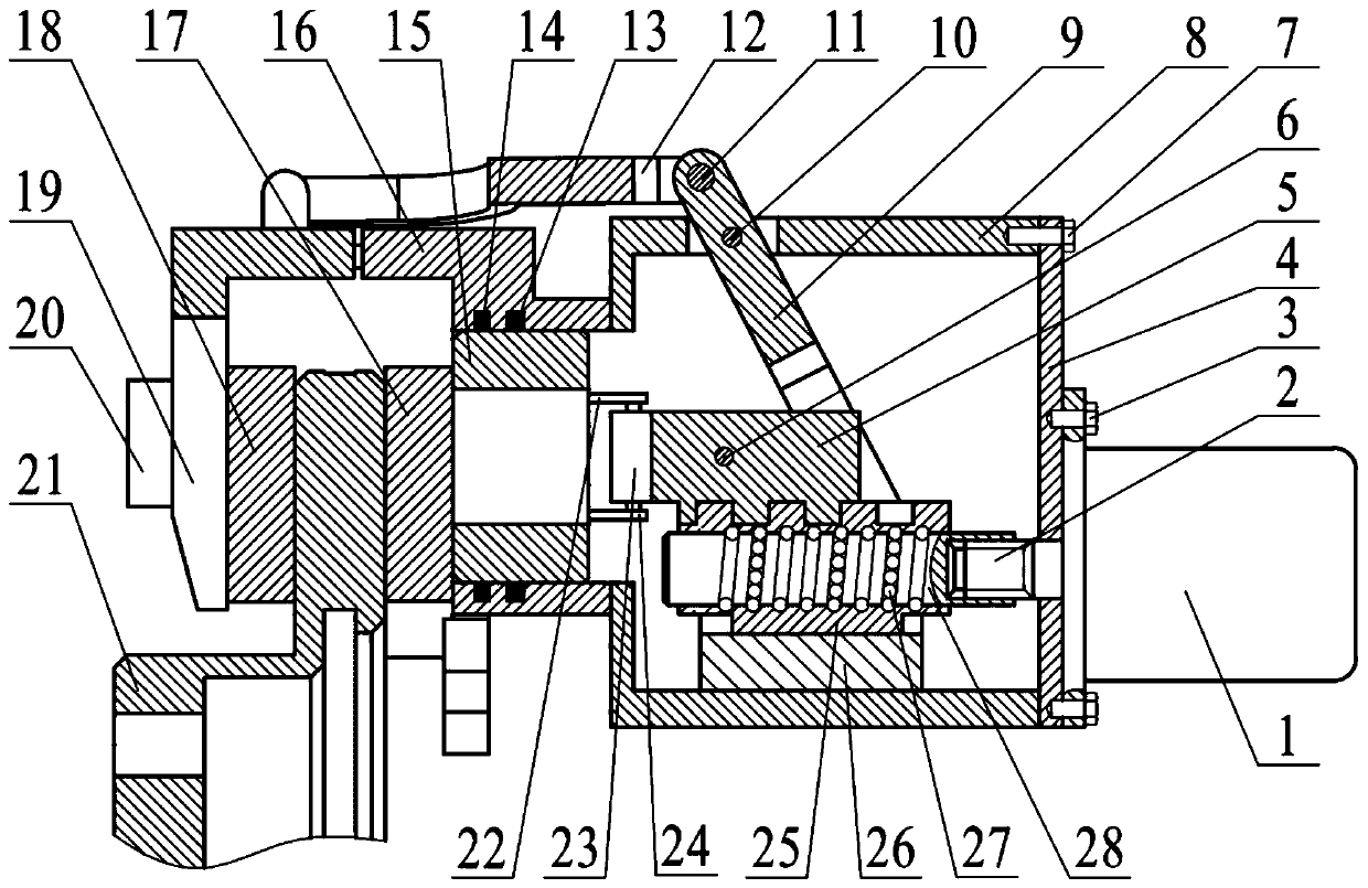 A bidirectional synchronous booster electromechanical brake actuator based on a rotating motor and a ball screw