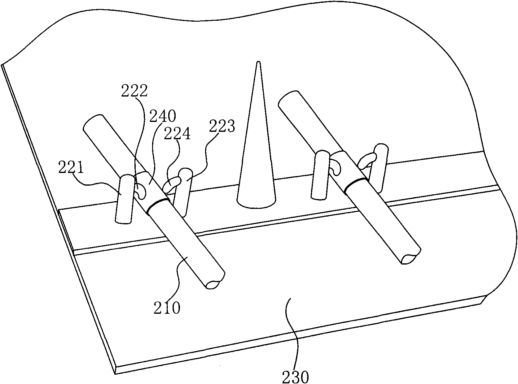 Fixing method for removing abnormal sound of backlight light tube