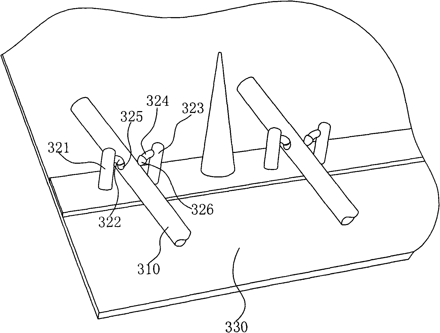 Fixing method for removing abnormal sound of backlight light tube