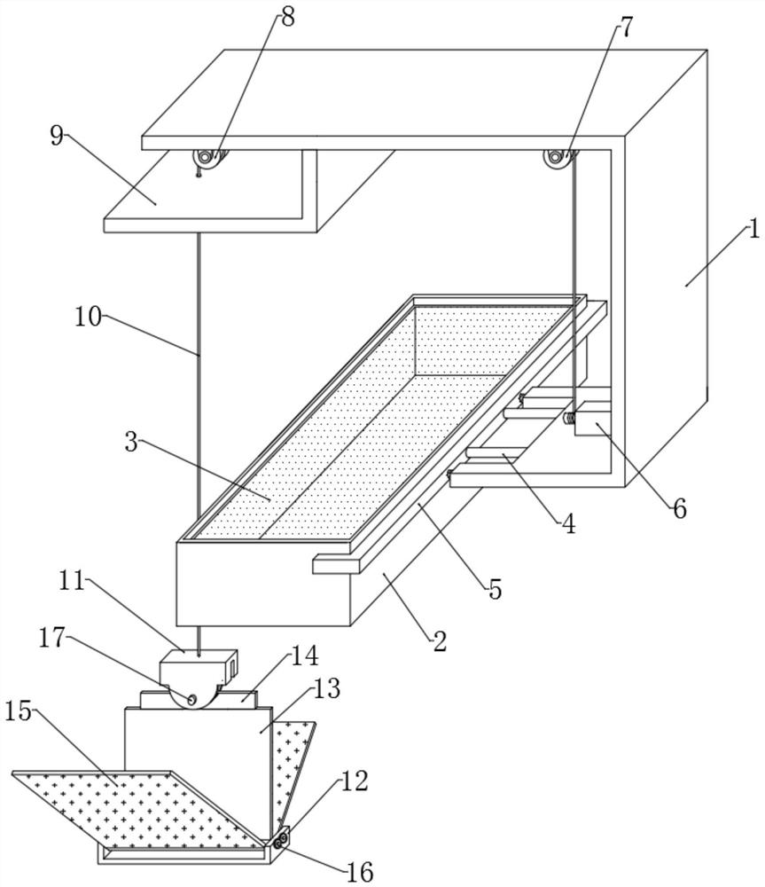 Folding and extruding duckweed fishing and clearing device