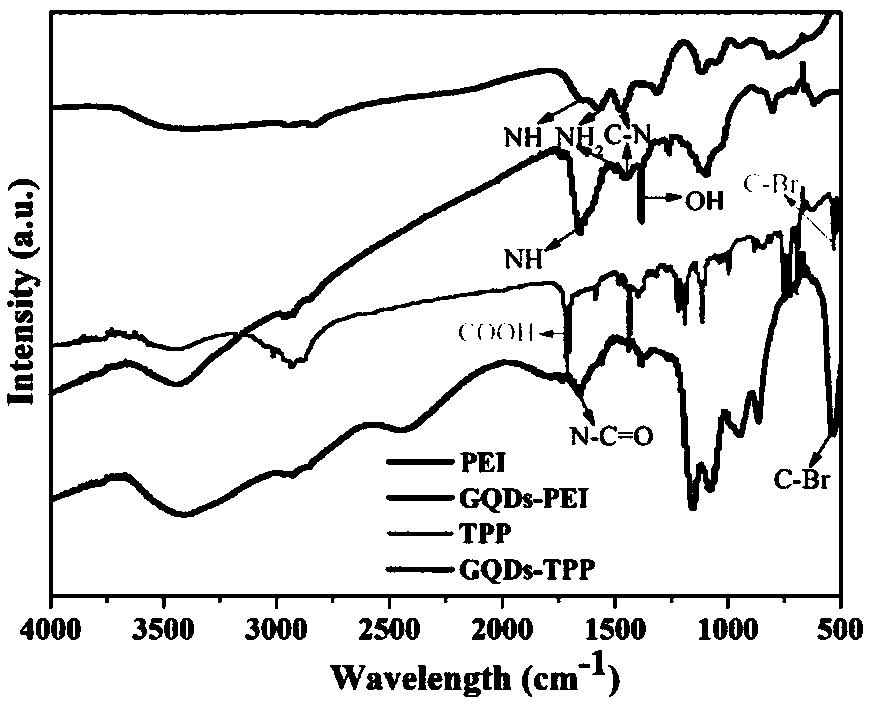 Research on preparation and application of graphene quantum dots used for nuclear imaging and mitochondrial imaging