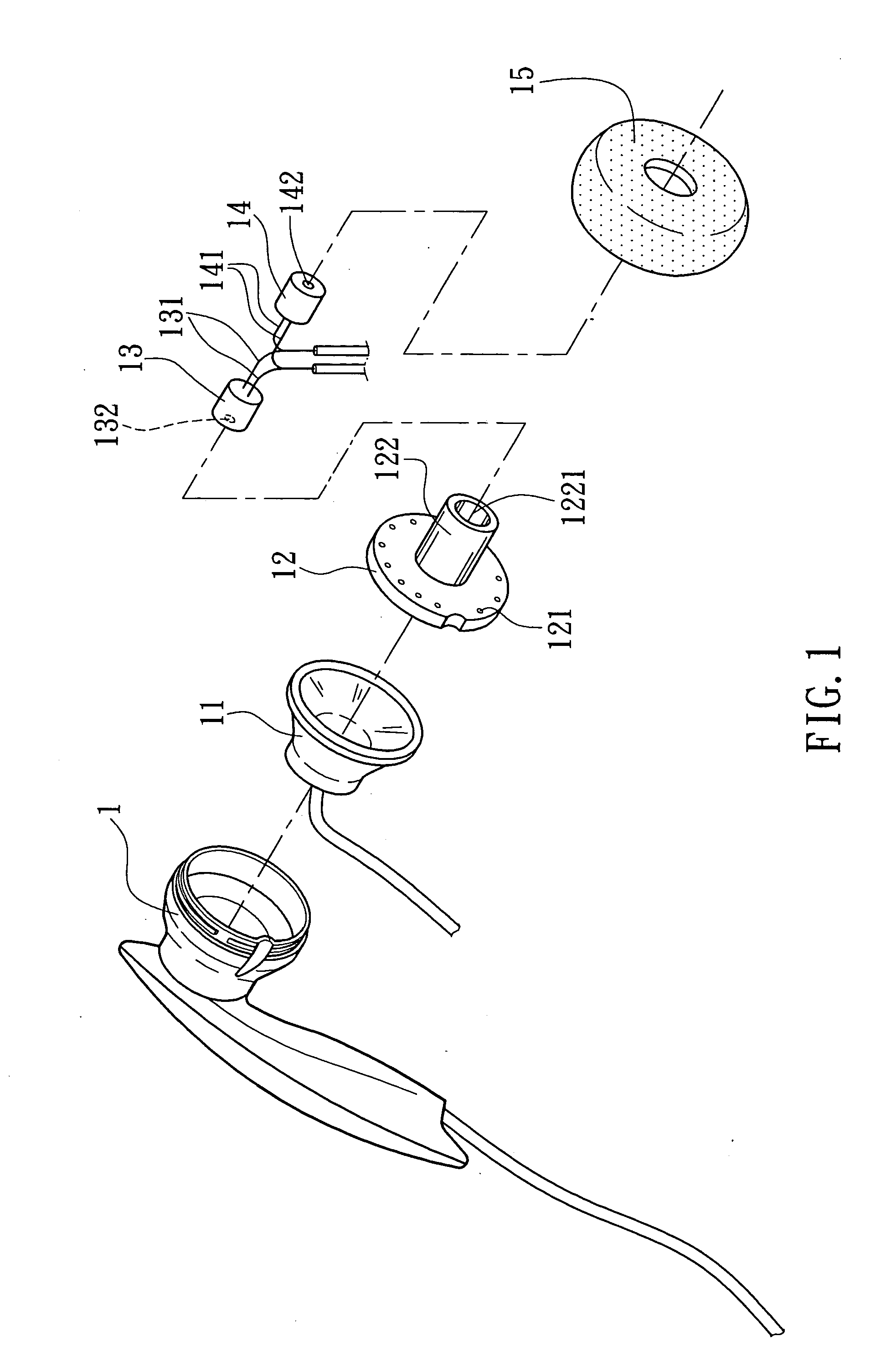 Interference-free transmitting receiving earset