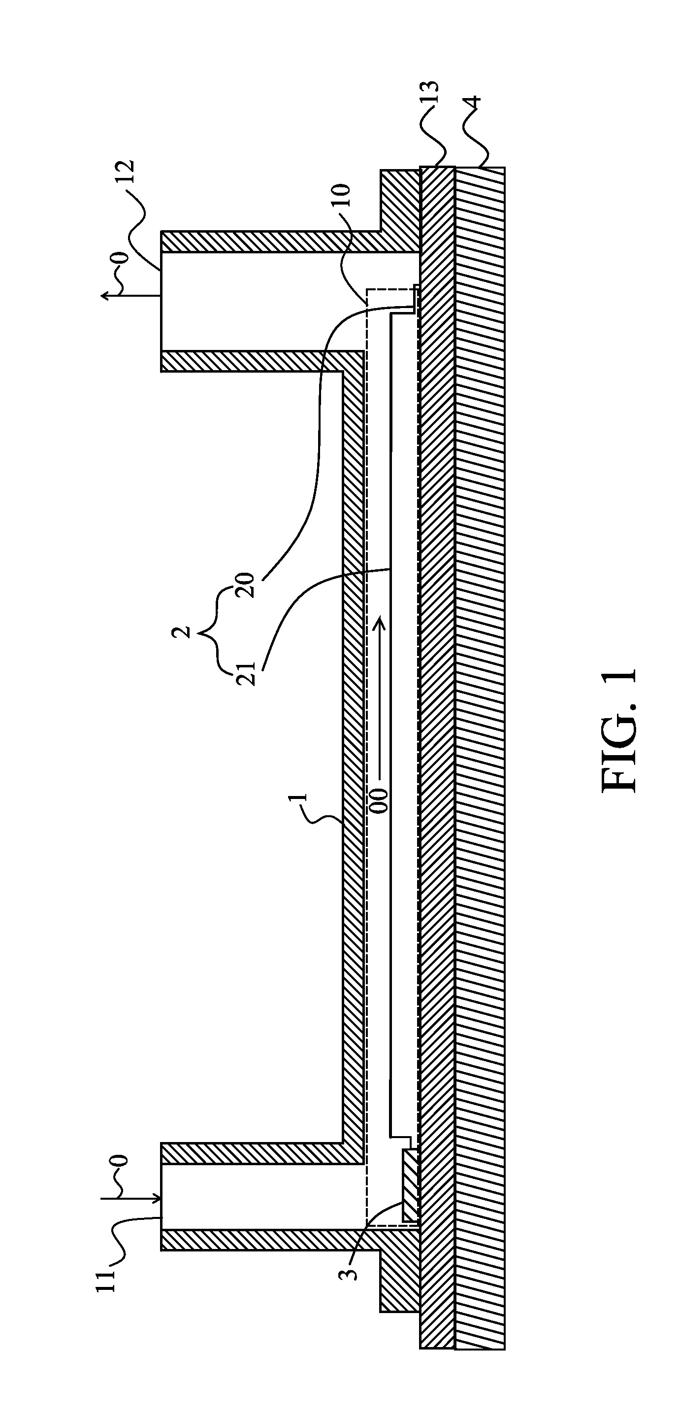 Heating exchange chamber for liquid state cooling fluid