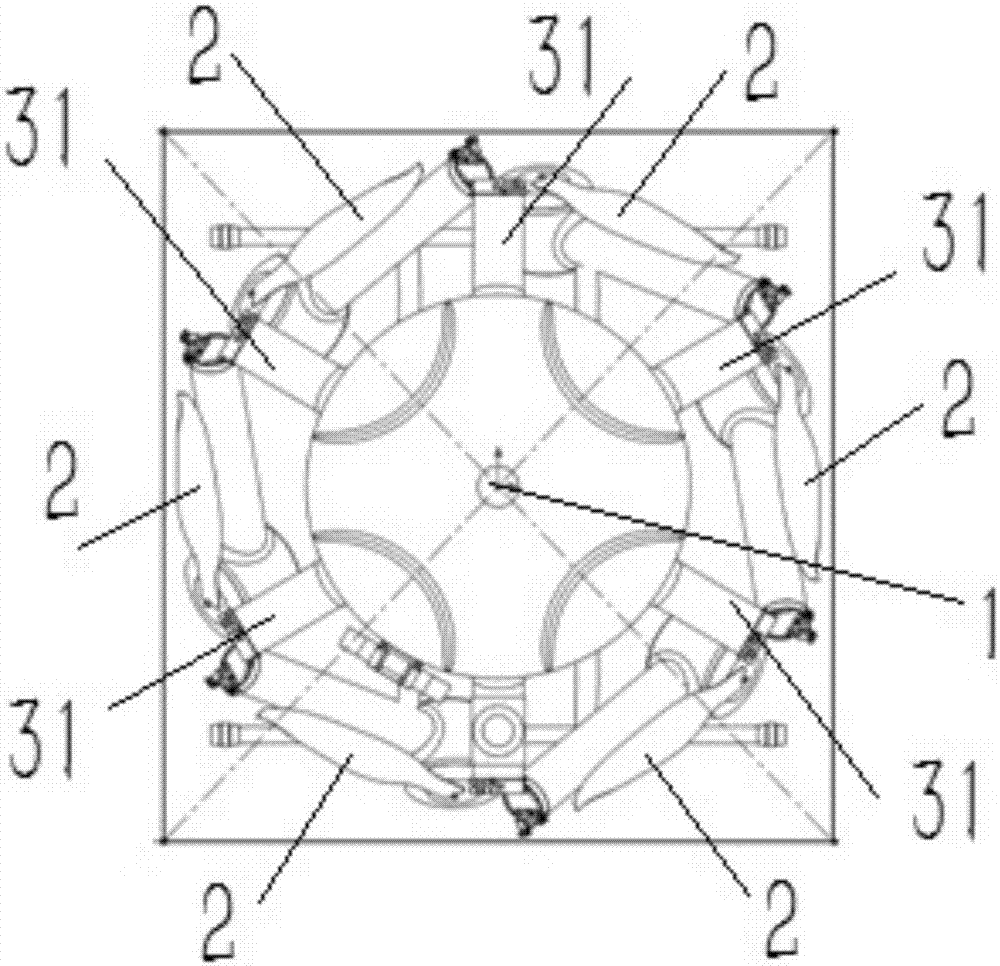 Method for portable folding novel multi-rotor unmanned aerial vehicle