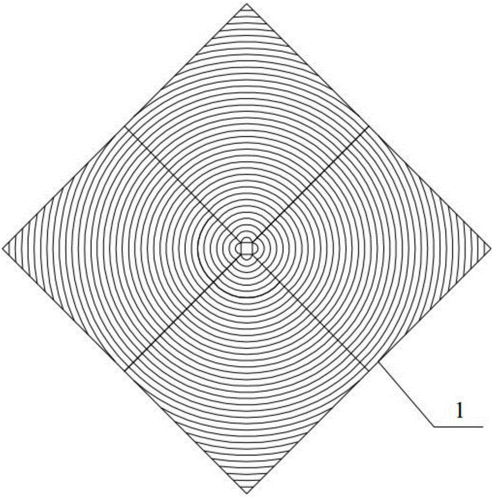 A Fresnel lens with multi-focus spot energy homogenization