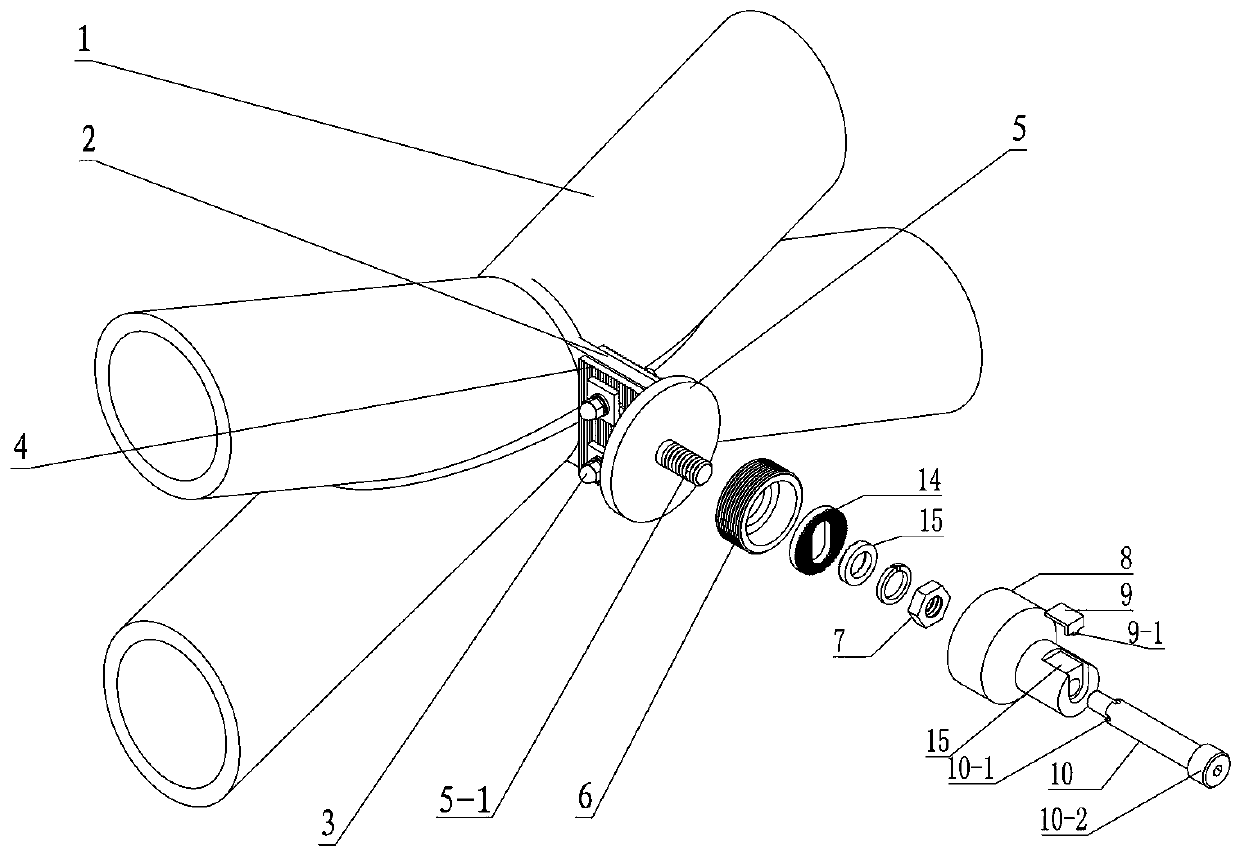 Metal curtain wall connecting device