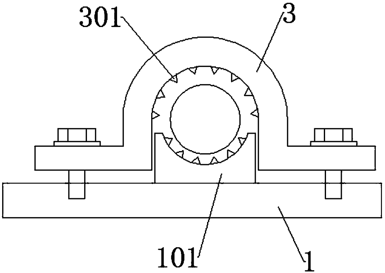 Vibration damper capable of preventing slippage or ponding