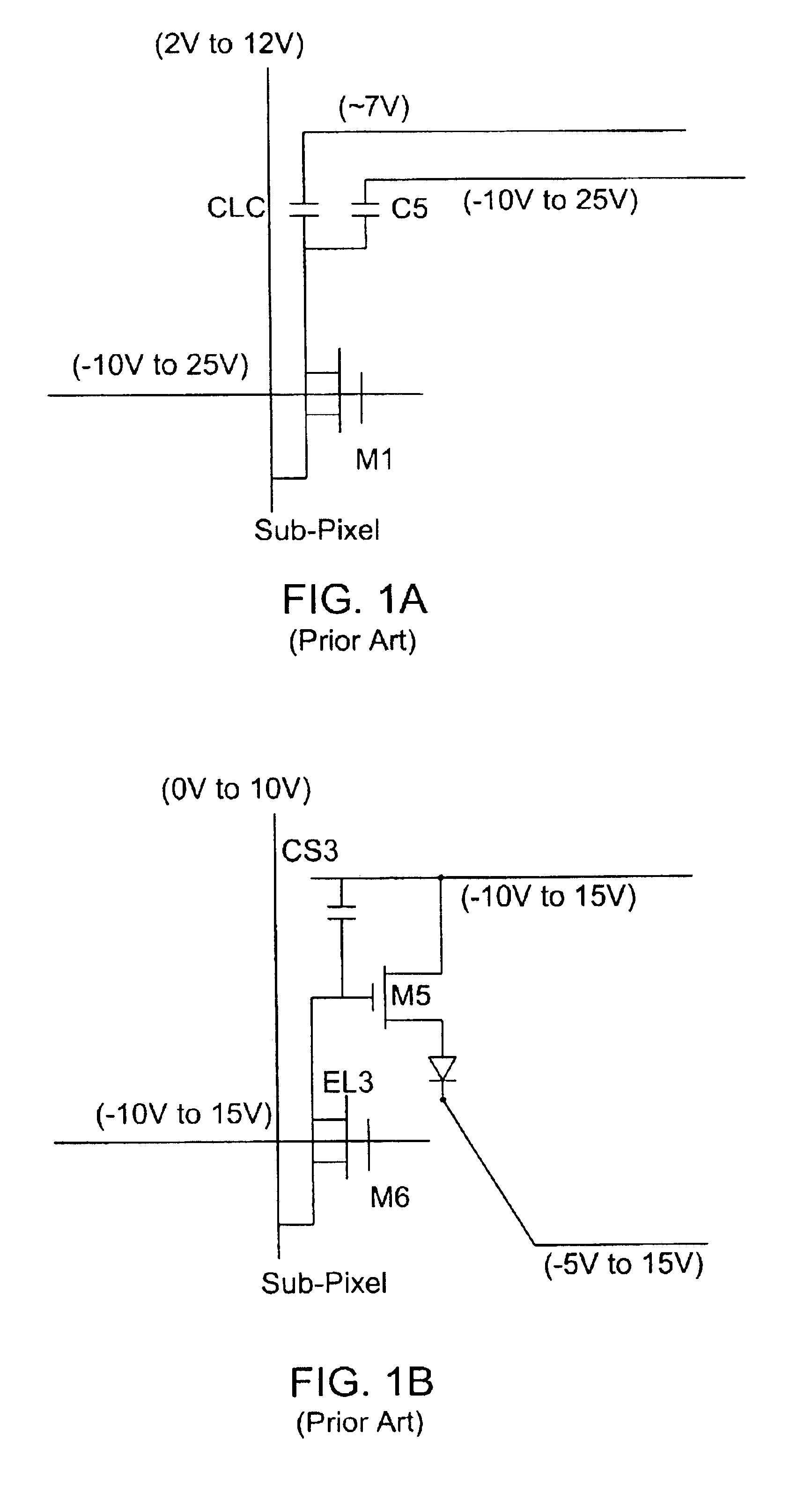 Low threshold voltage instability amorphous silicon field effect transistor structure and biasing for active matrix organic light-emitting diodes