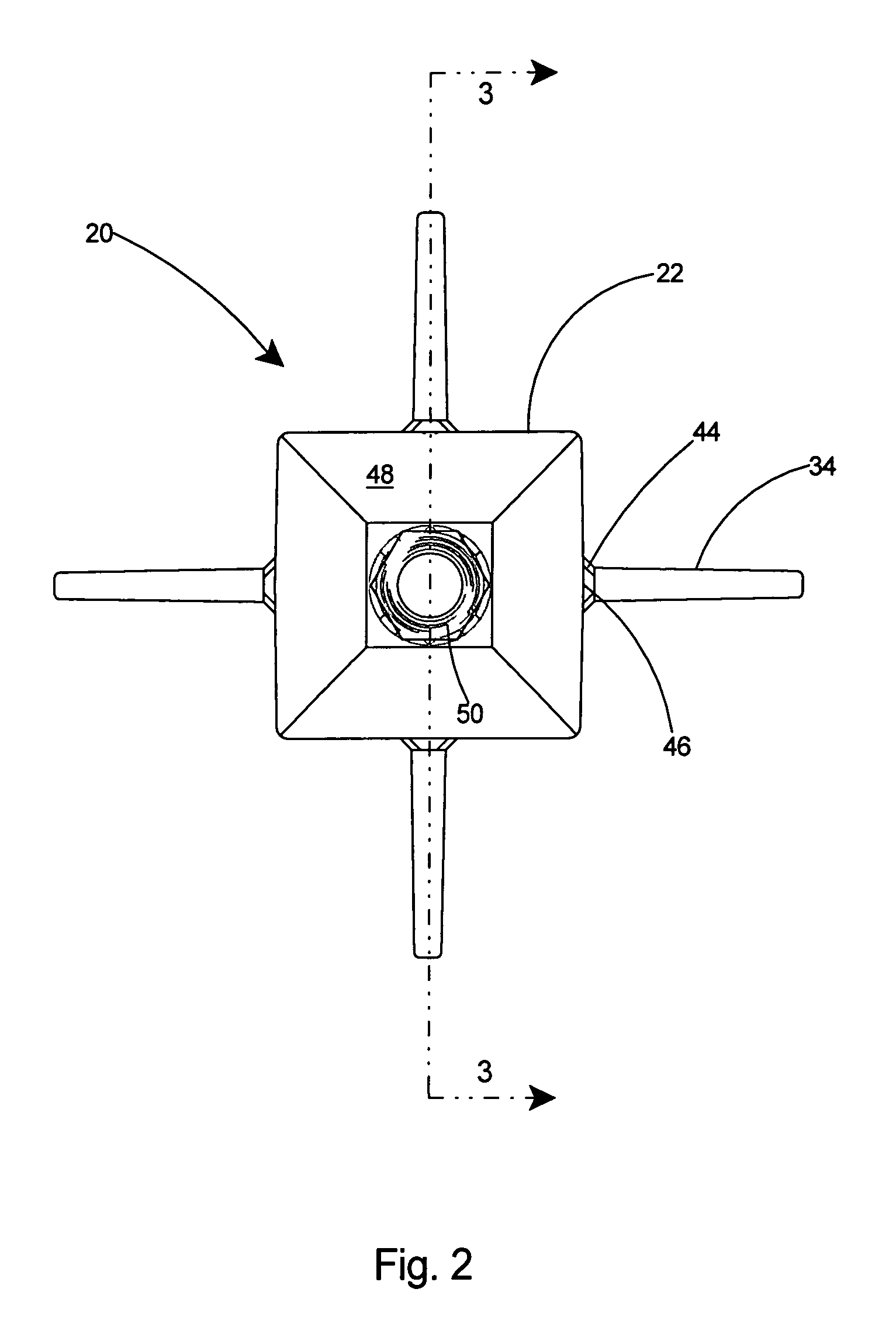 Outlet post for high and low voltage service