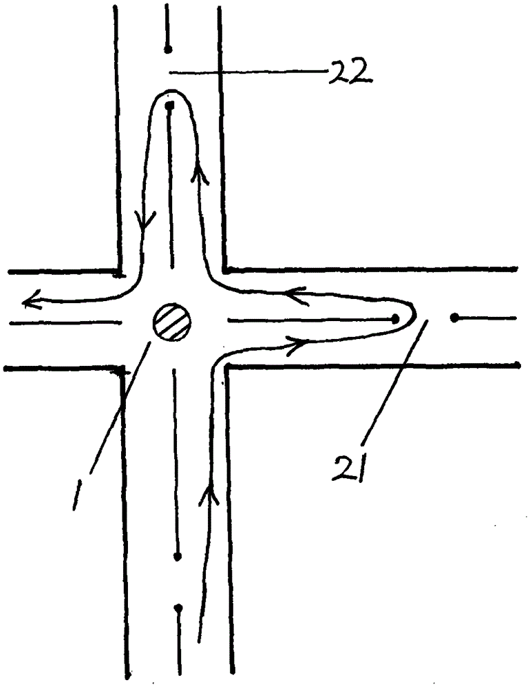 Level crossing traffic diversion method and system