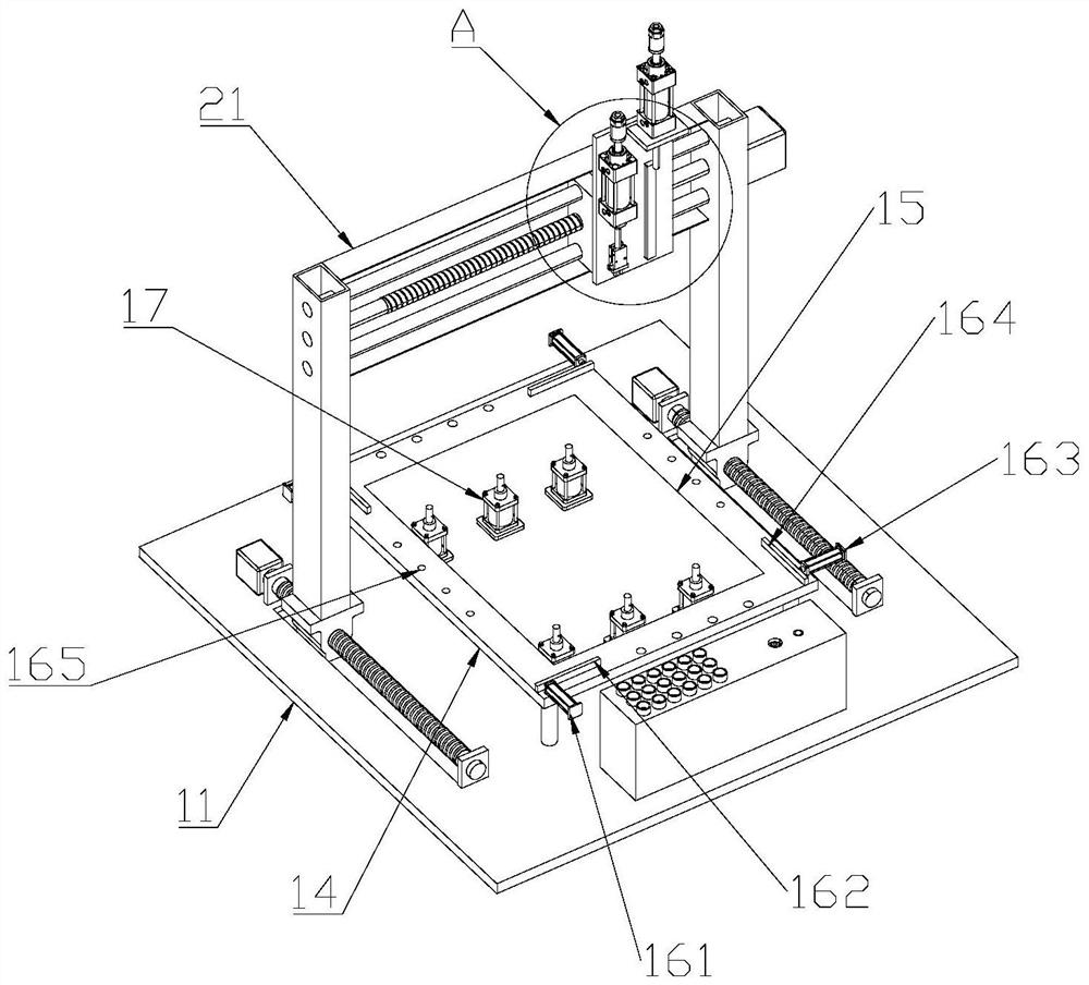 Drilling machine provided with scanning mirror for positioning