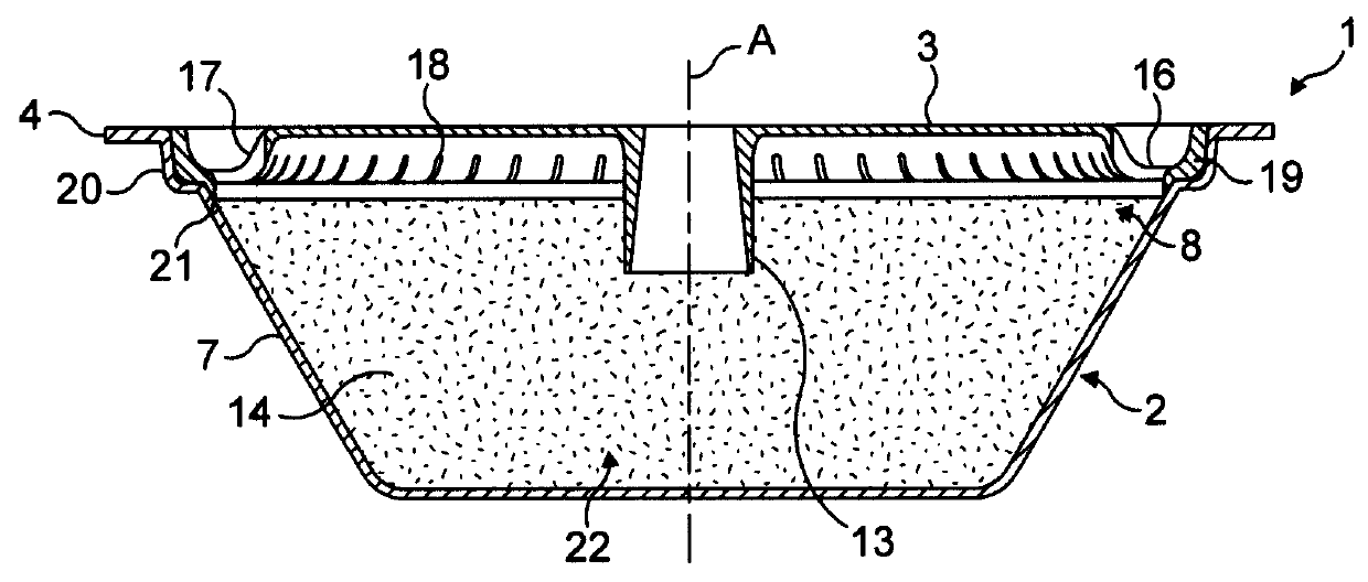 Capsule system, device and method for preparing a food liquid contained in a receptacle by centrifugation