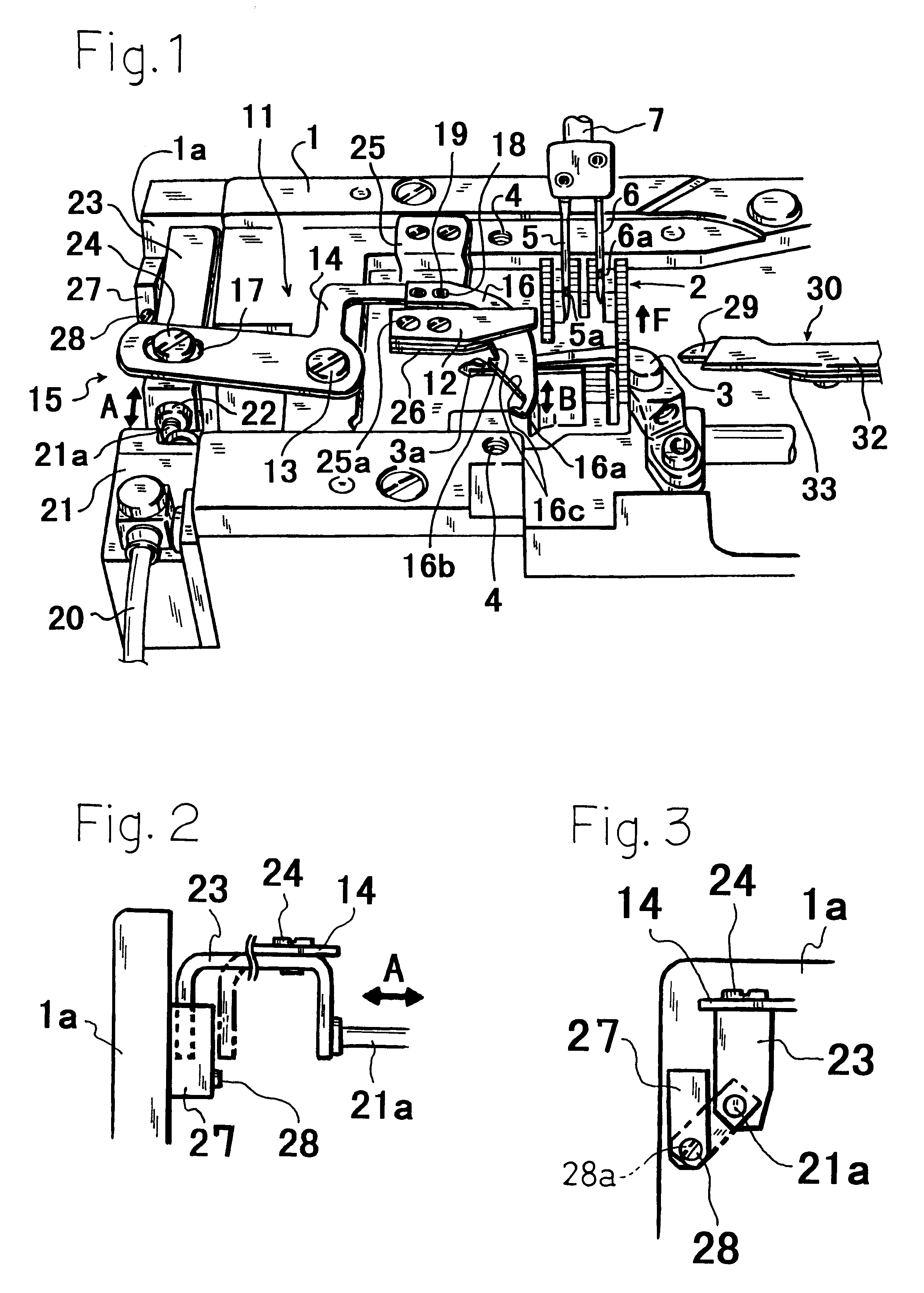 Apparatus for preventing stitching from raveling