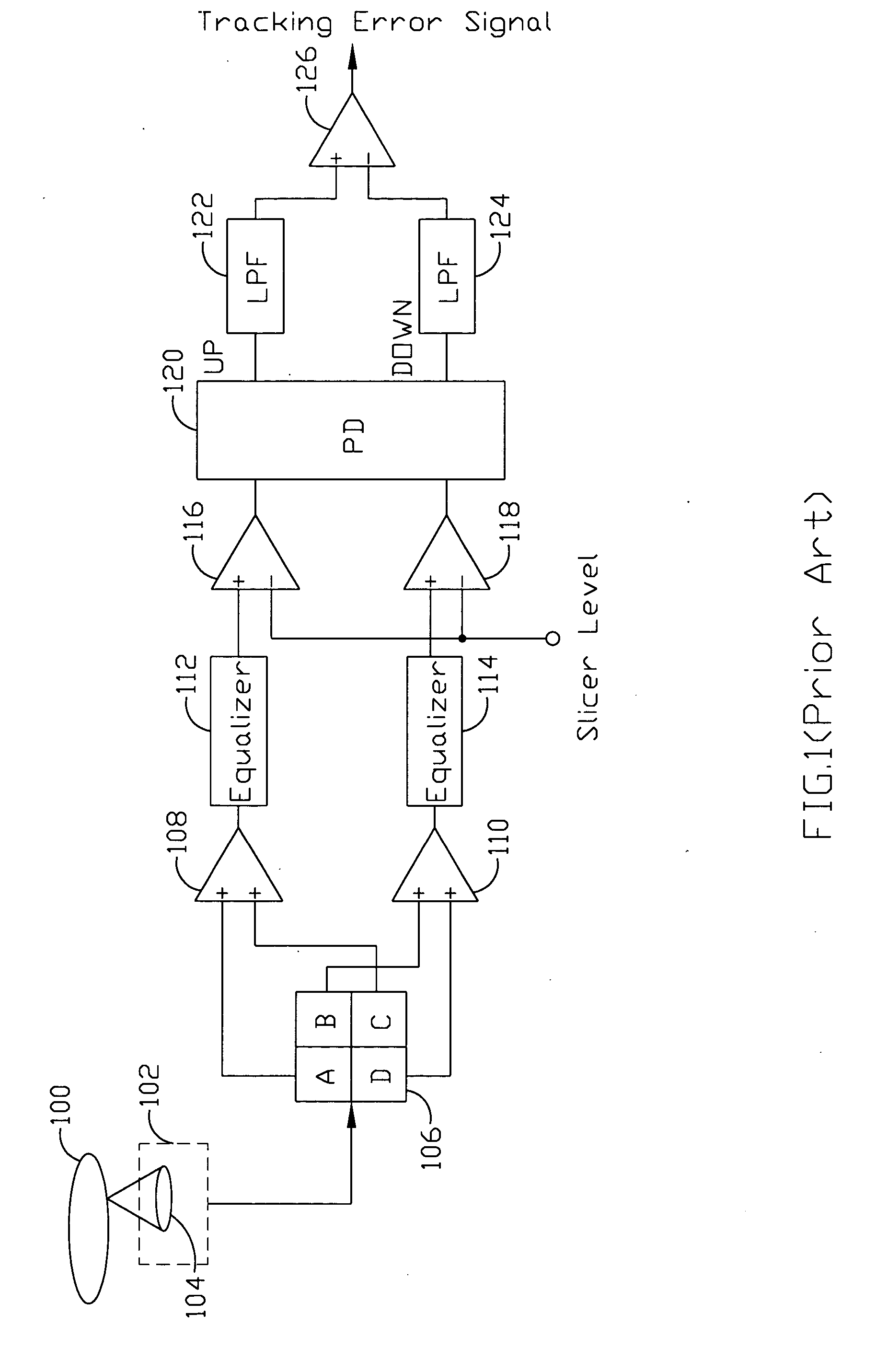 Method and circuit for generating a tracking error signal using differential phase detection