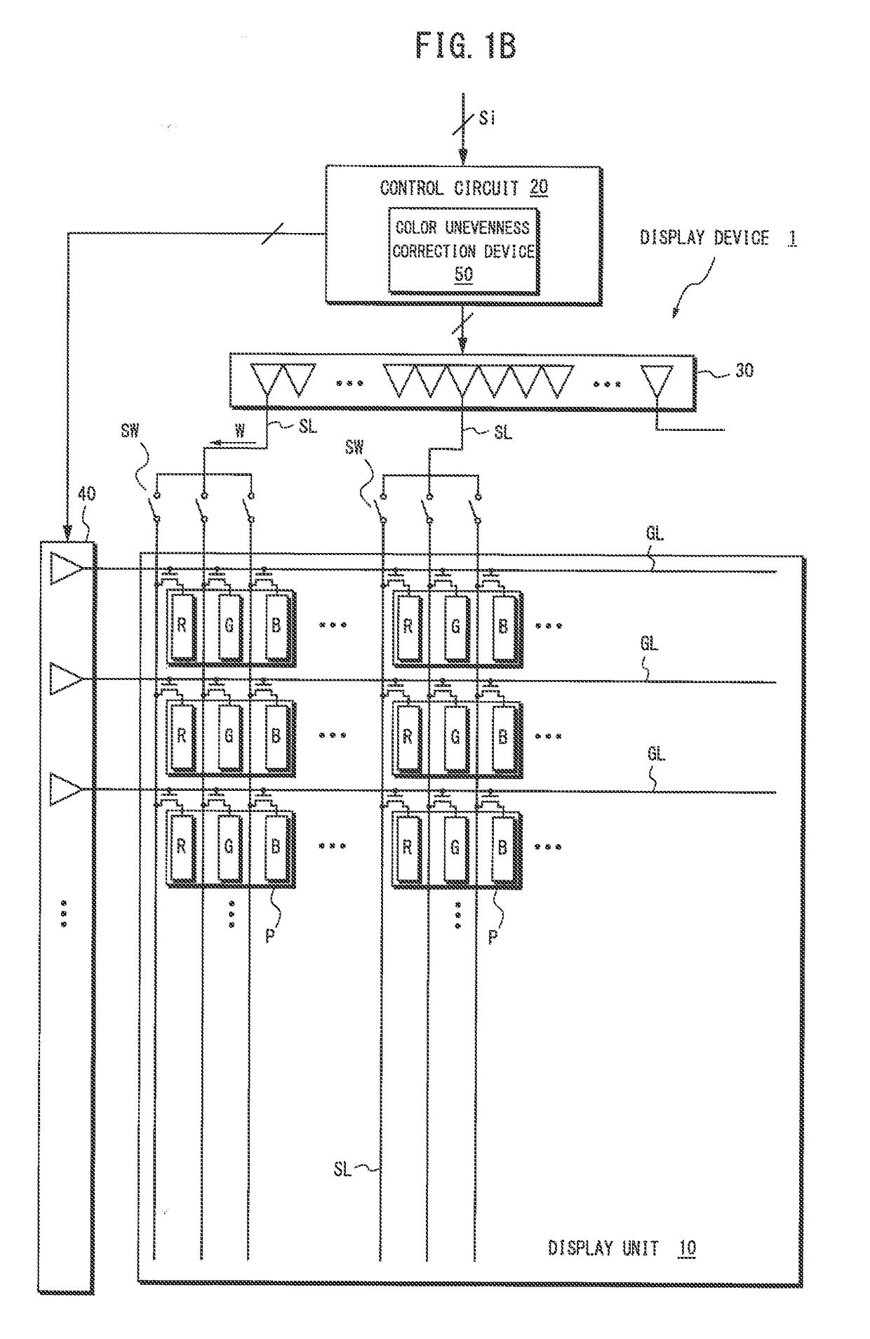 Color unevenness correction device and color unevenness correction method